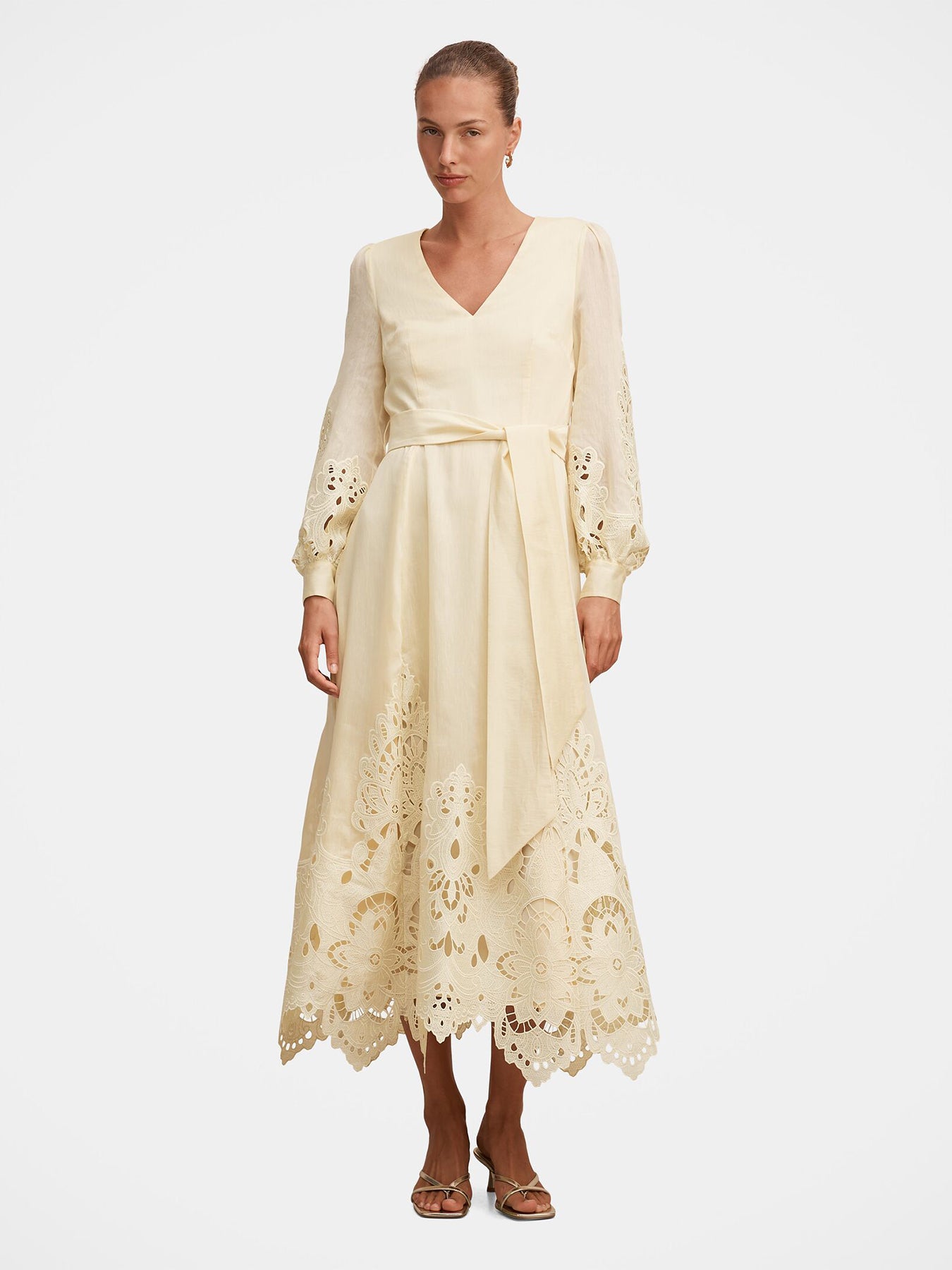Ashlee Embroidered Long Sleeve Maxi Dress