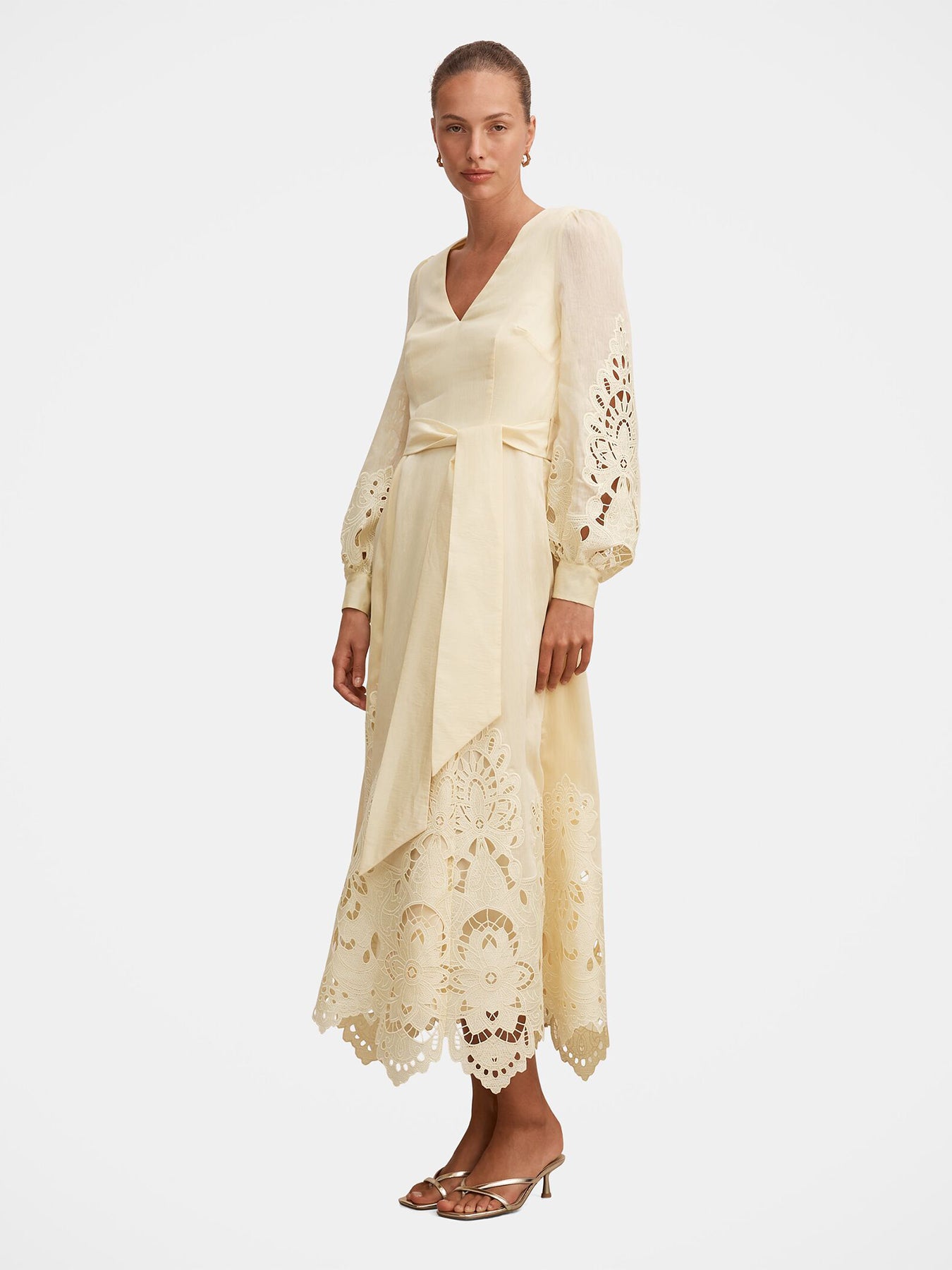 Ashlee Embroidered Long Sleeve Maxi Dress
