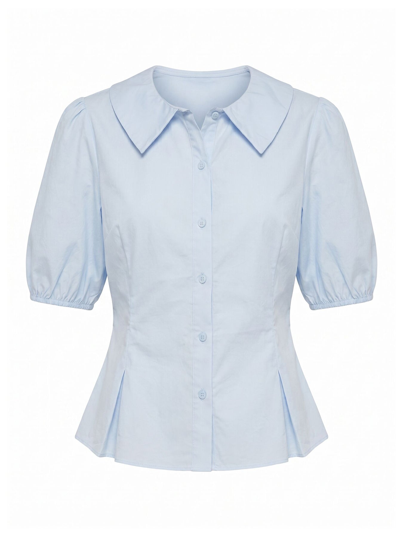 Gracie Bubble Sleeve Shirt Blue