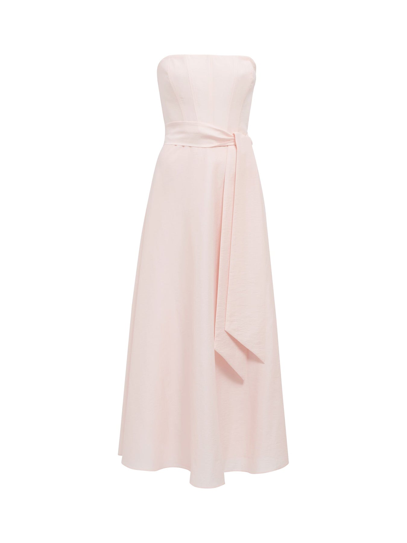 Daniella Strapless Midi Dress Pink