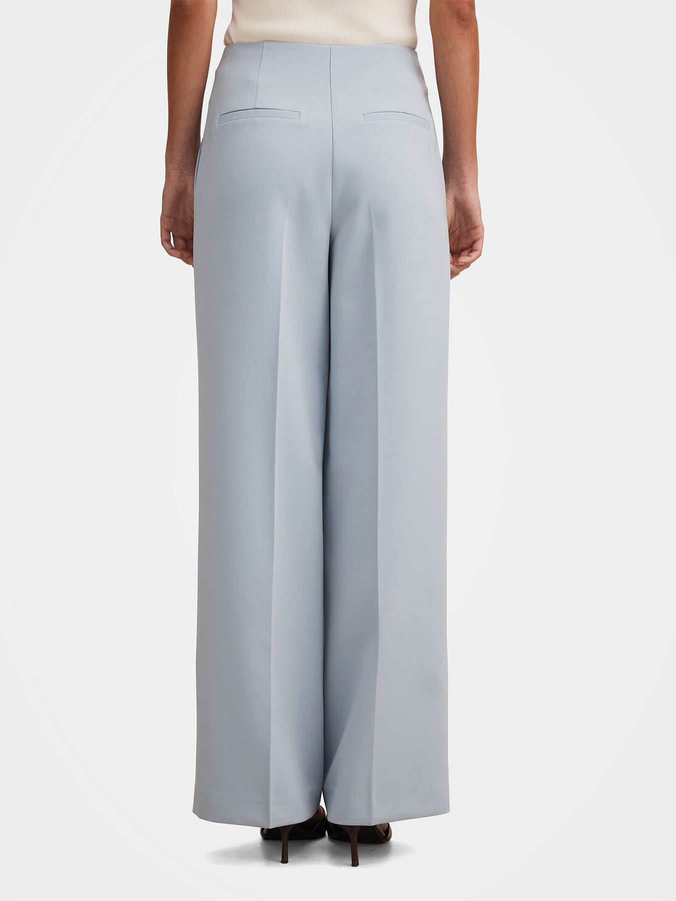Lee Wide Leg Trousers Blue
