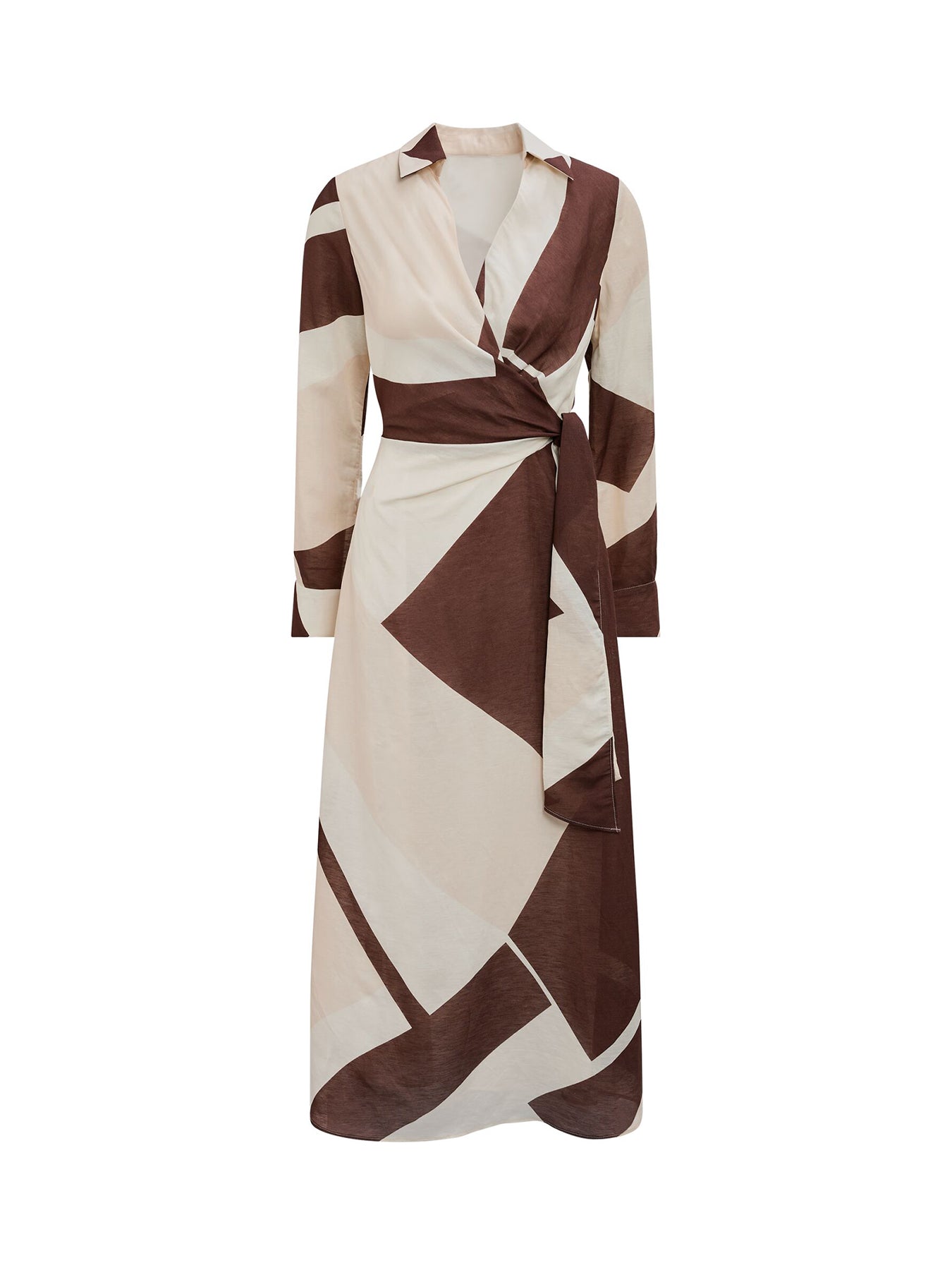 Angelina Tie Midi Dress Multi