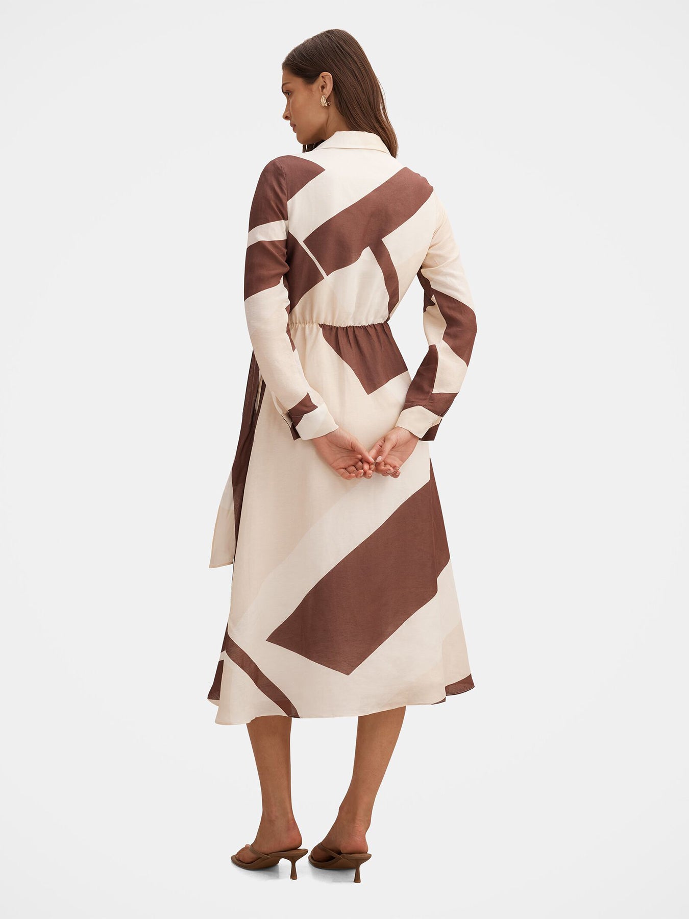 Angelina Tie Midi Dress Multi