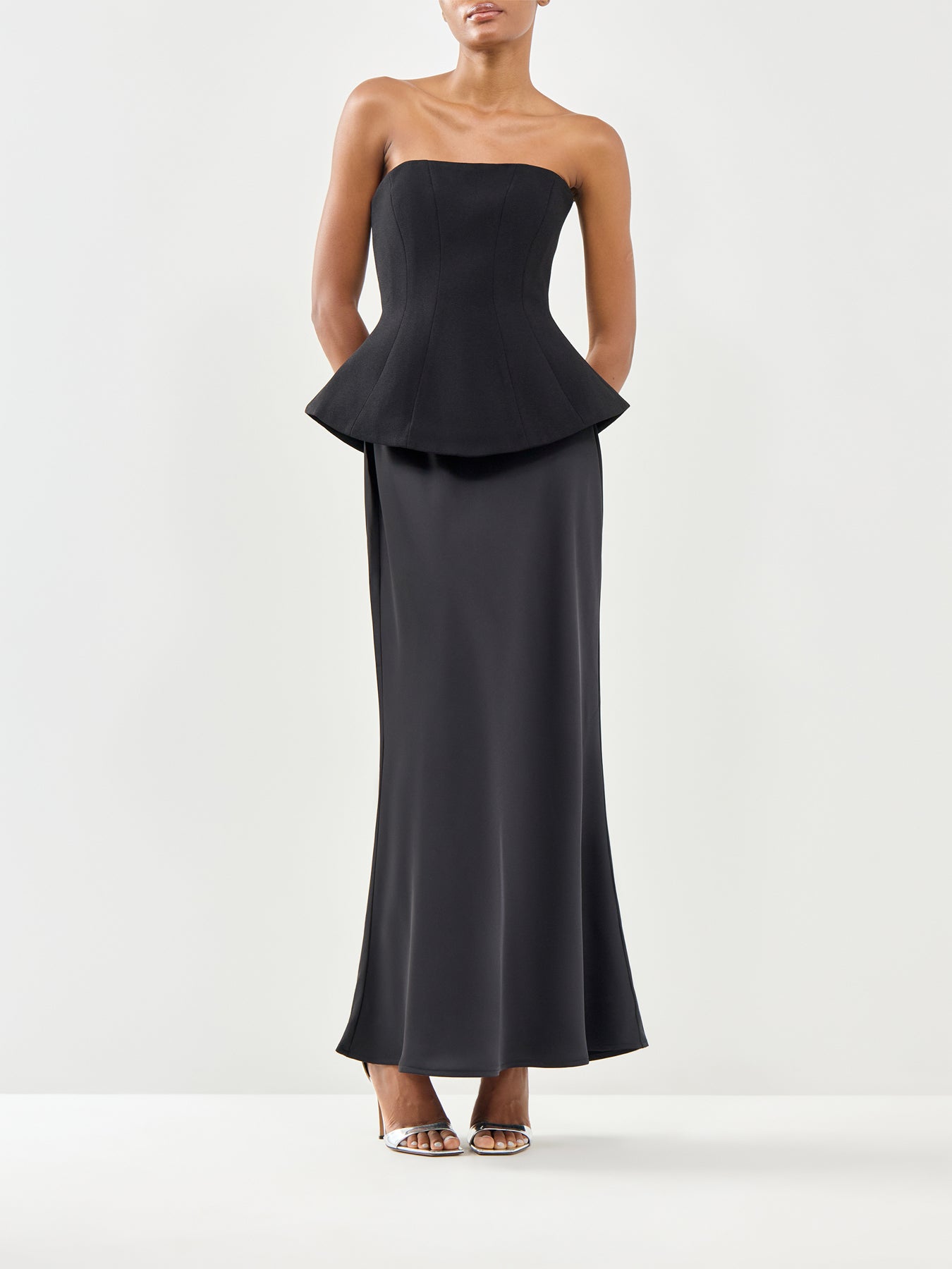 Ohio Maxi Strapless Dress Black