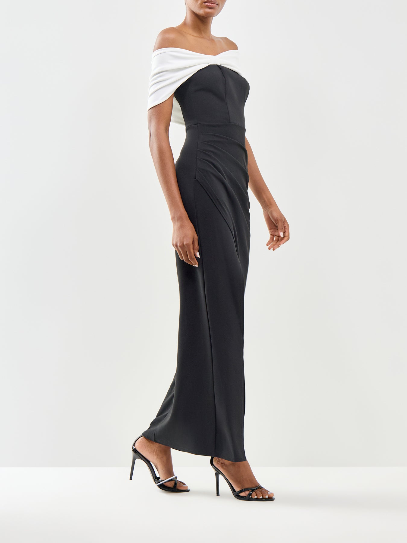 Eva Off The Shoulder Maxi Dress Black