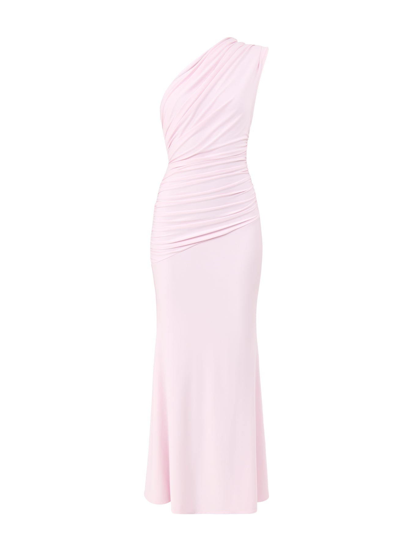 Mardi One Shoulder Gown Pink