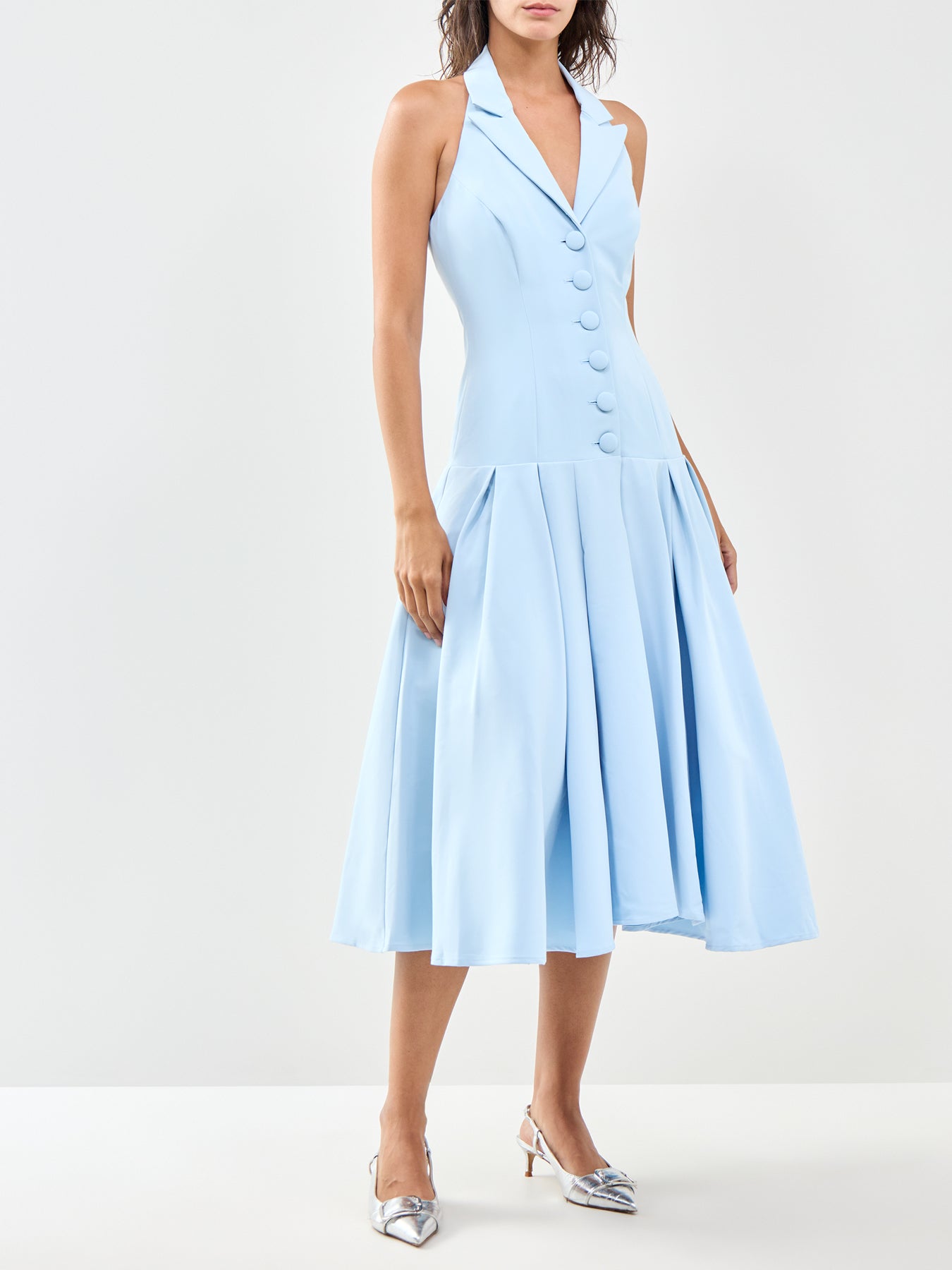 Elise Midi Dress Blue