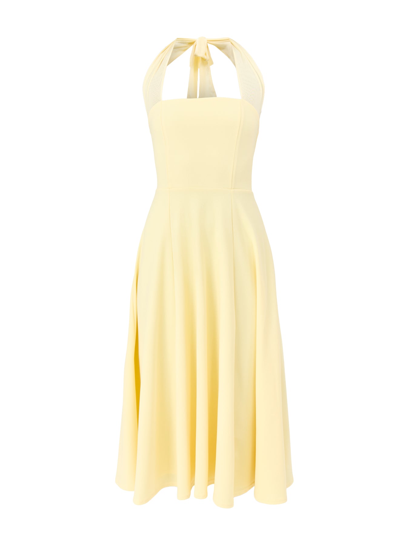 Auburn Midi Skater Dress Yellow