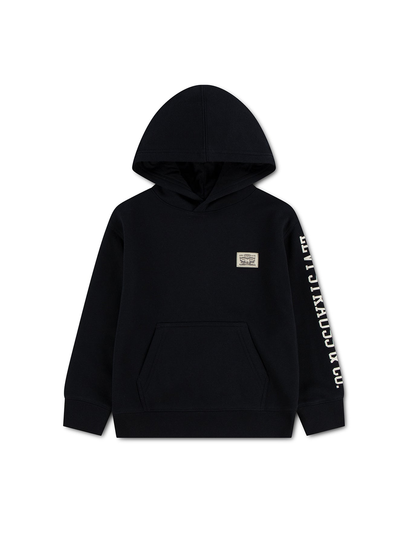Boys Sleeve Hit Hoodie Black