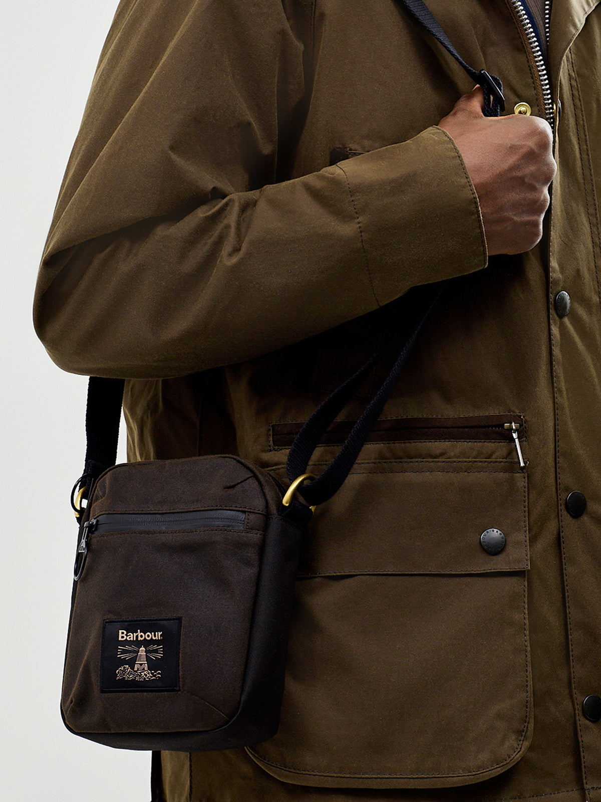 Waxed Cotton Field Crossbody Bag