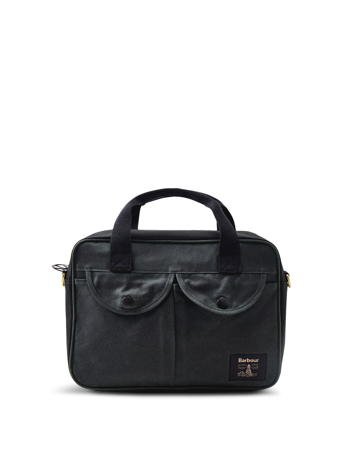 Waxed Cotton Field Laptop Crossbody Bag