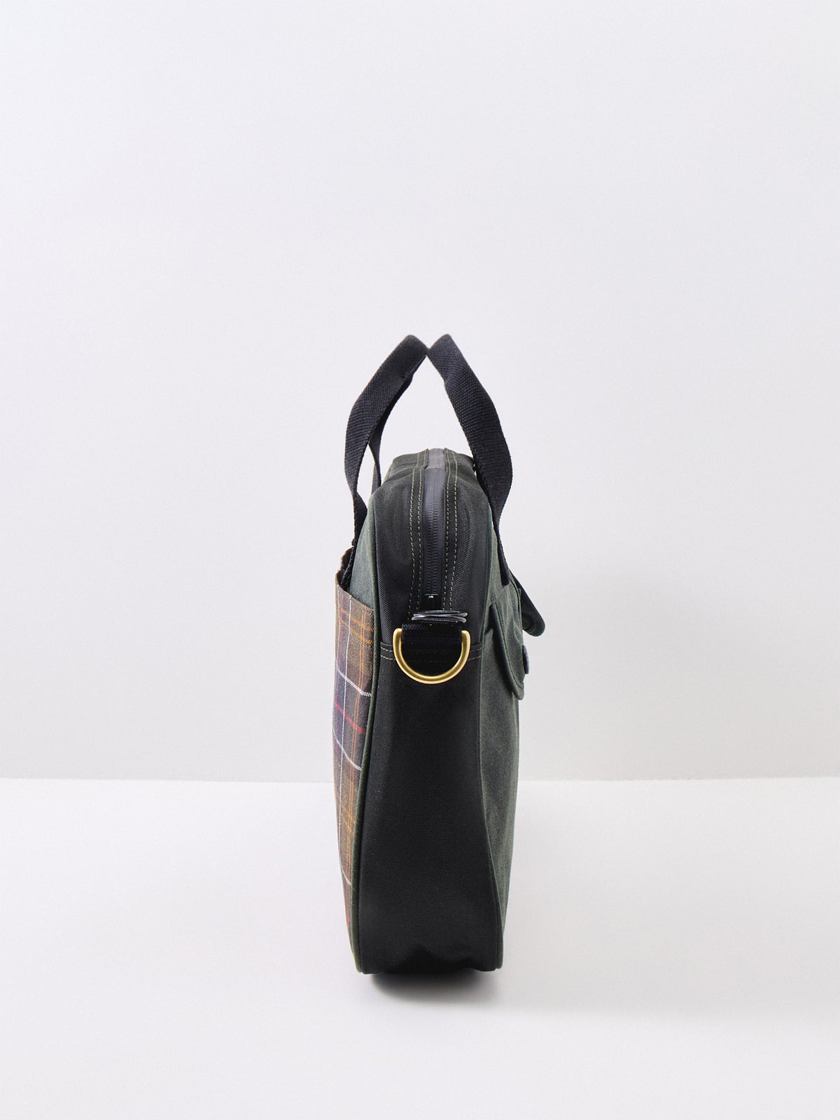 Waxed Cotton Field Laptop Crossbody Bag