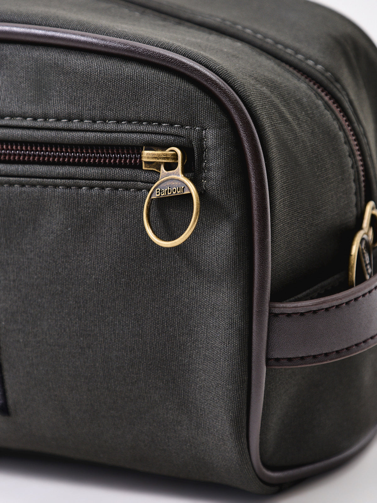 Waxed Cotton Wash Bag