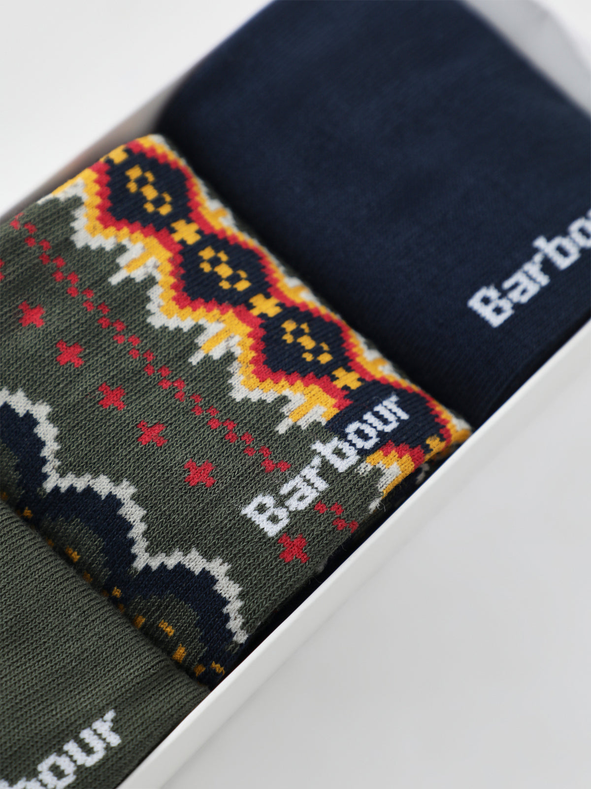 Case Fair Isle Cotton Sock Gift Box - Classic Tartan