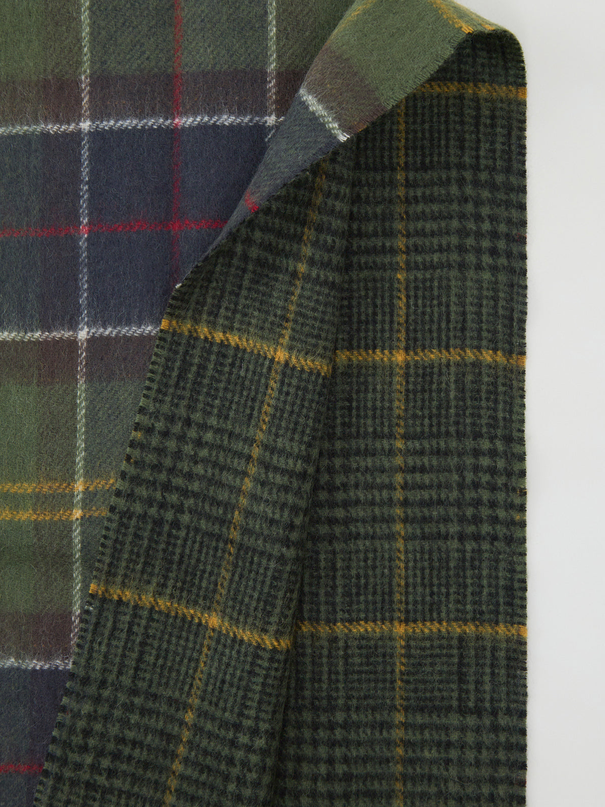 Wool Dramside Reversible Scarf - Classic Tartan