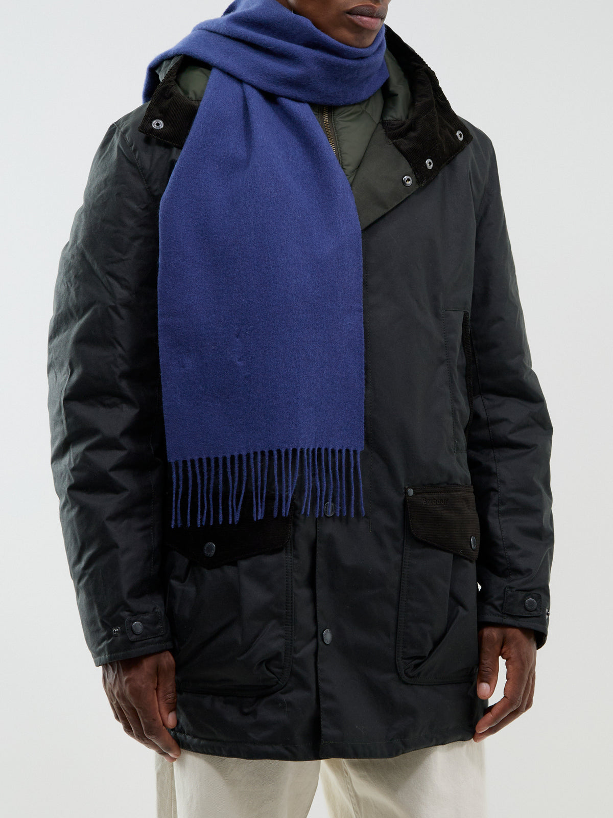 Lambswool Scarf - True Navy