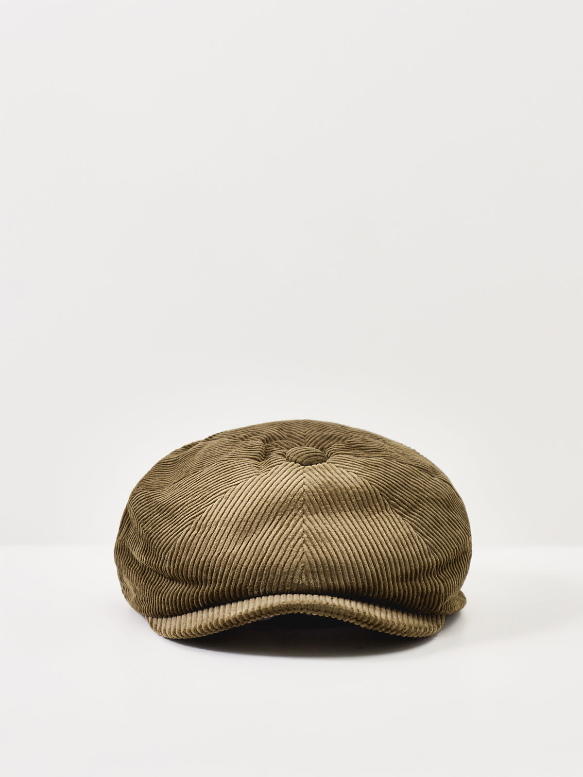 Cotton Corduroy Westdale Baker Boy Cap - Olive