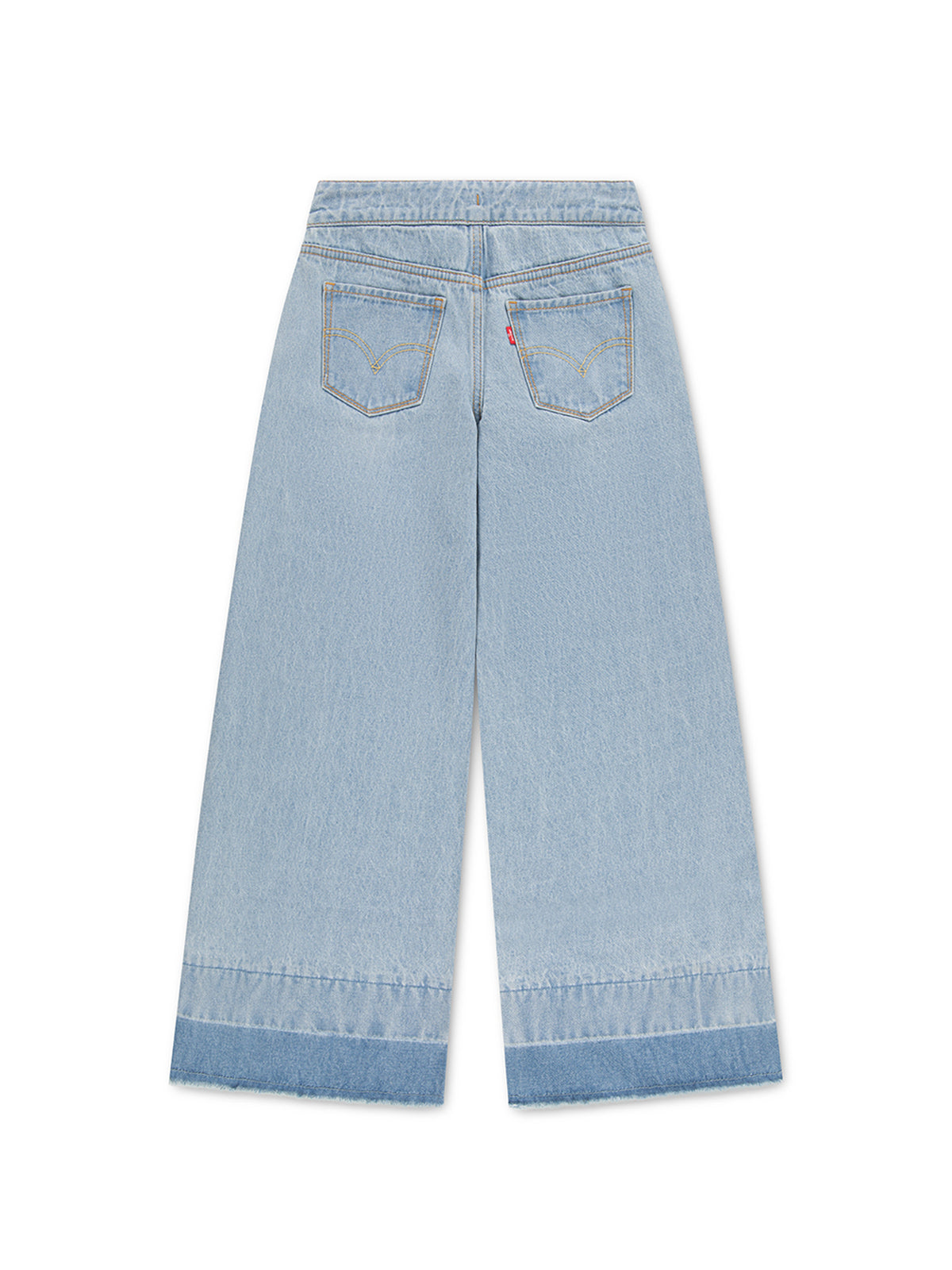 Cotton High-Rise Baggy Jeans With Braid Detail