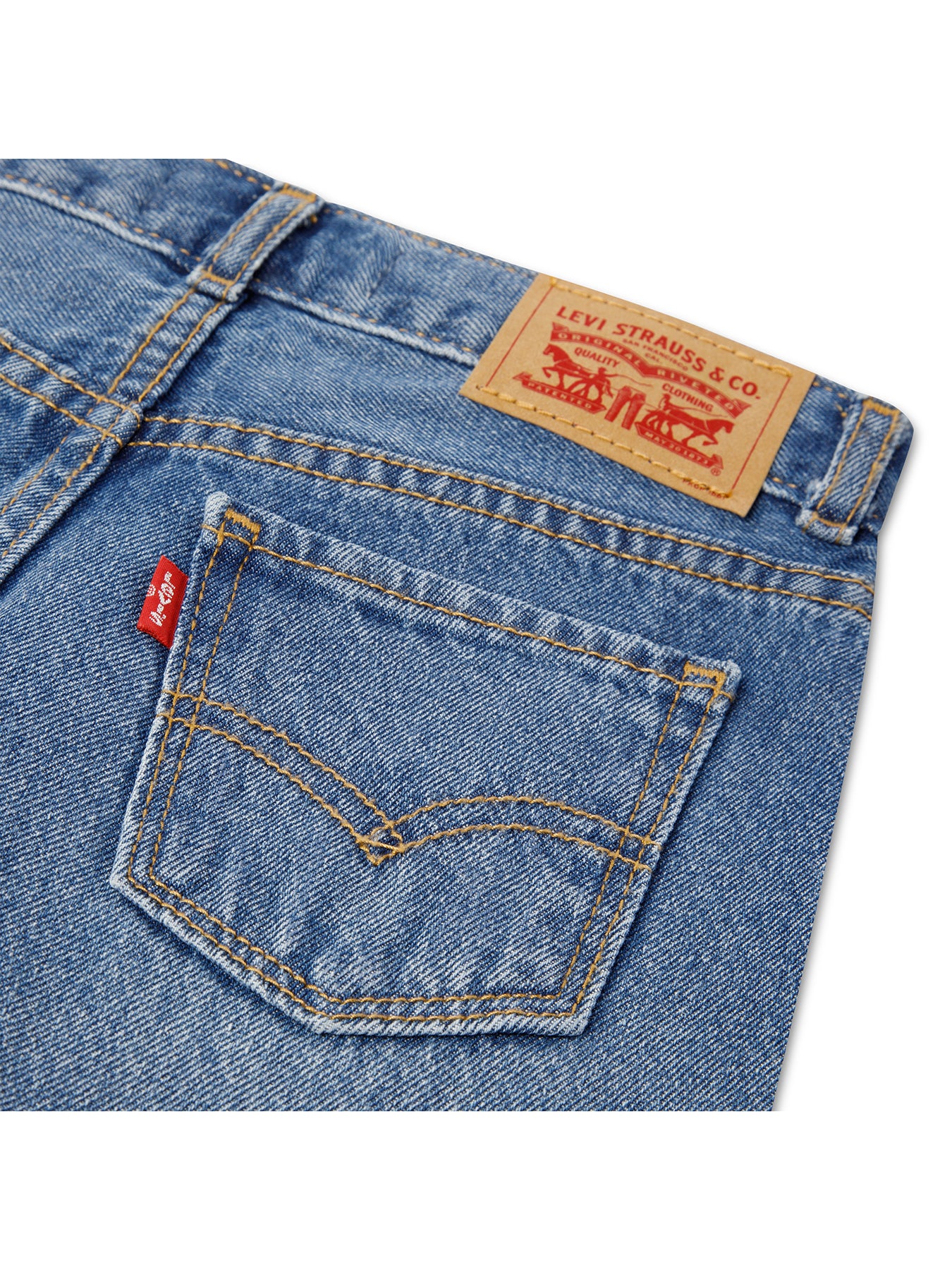 Embroidered High-Rise Baggy Cotton Jeans