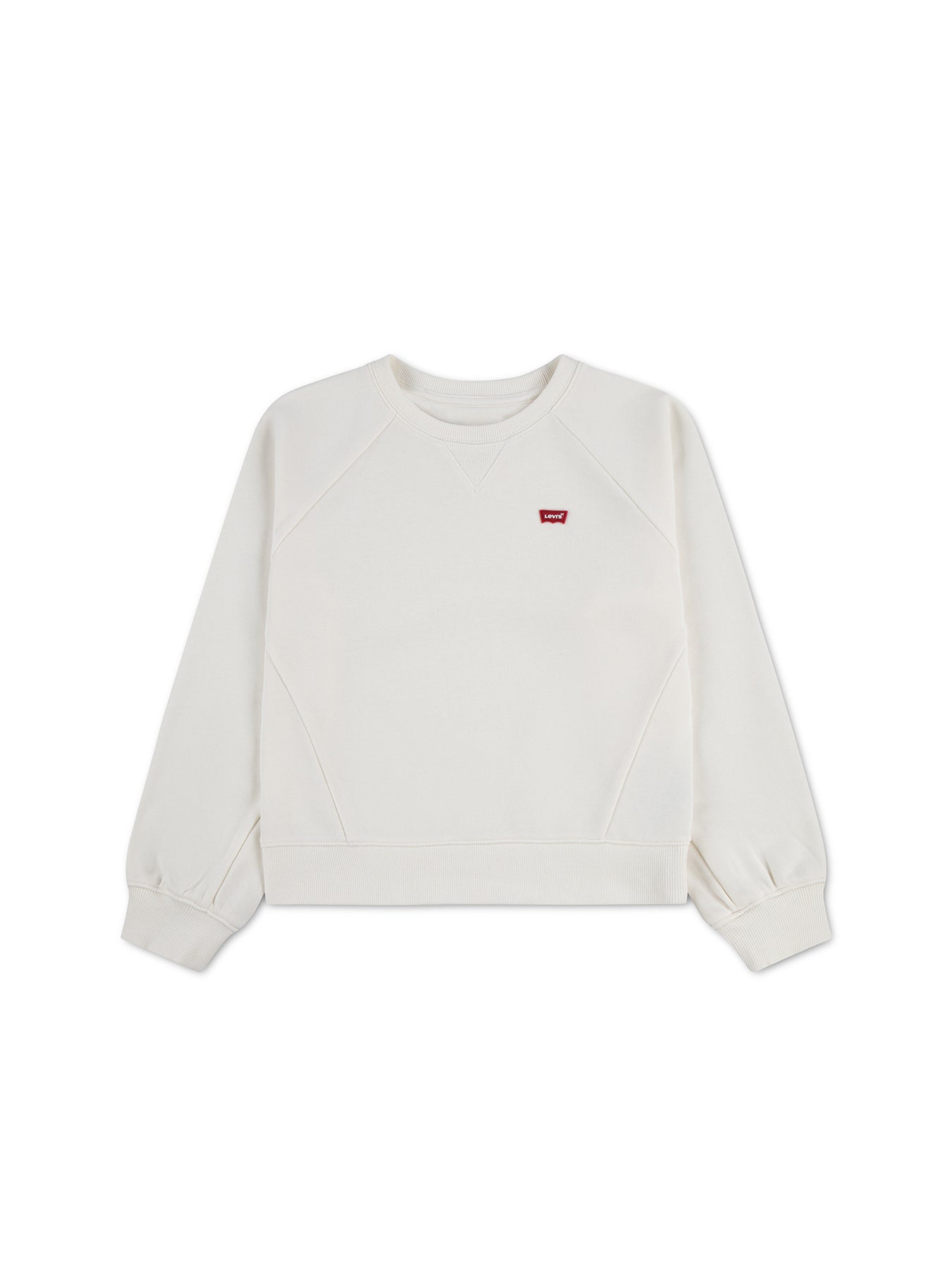 Meet And Greet Cotton-Blend Crew Sweatshirt White