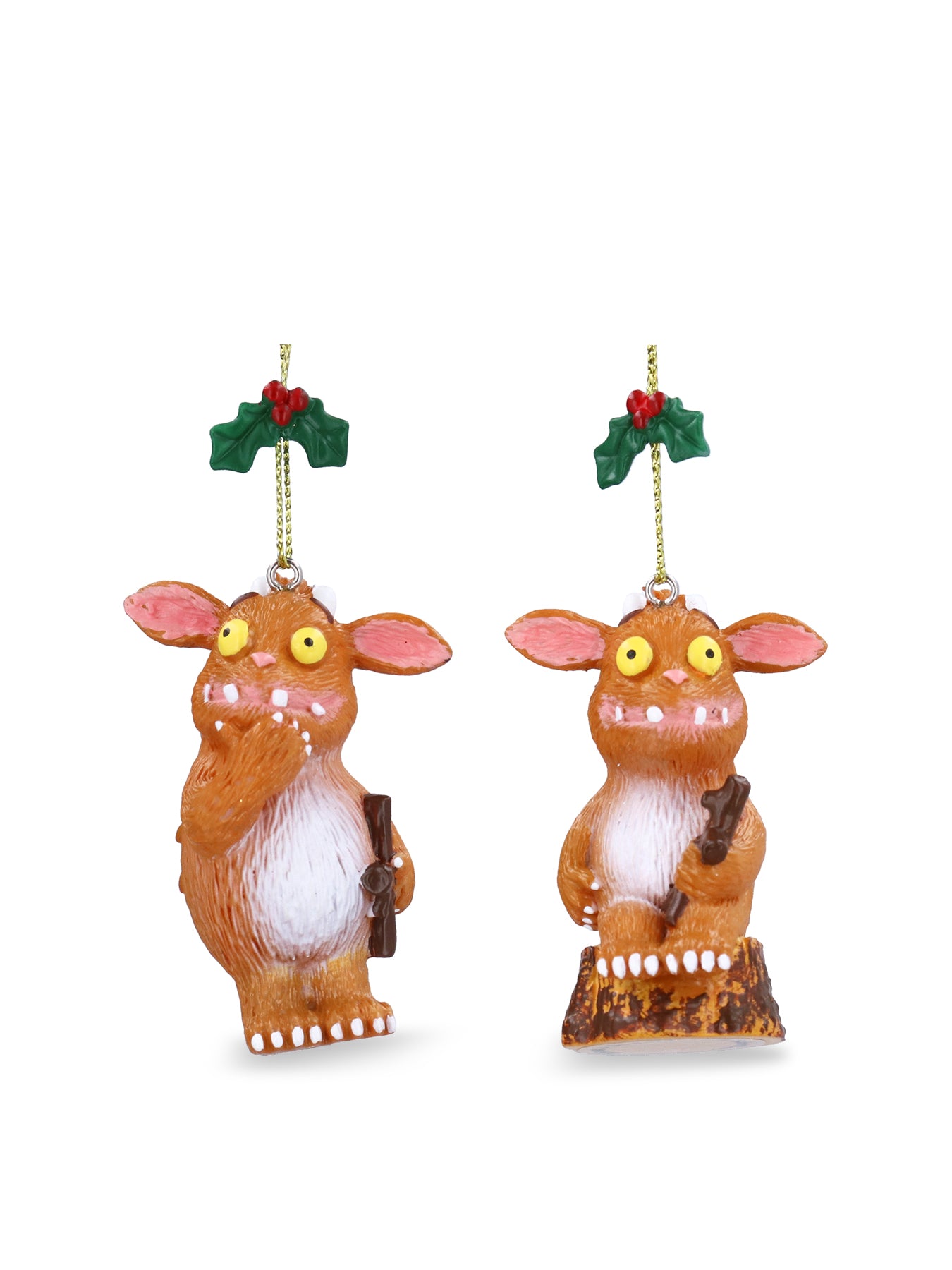The Gruffalo's Child Resin Christmas Decoration Set of 2