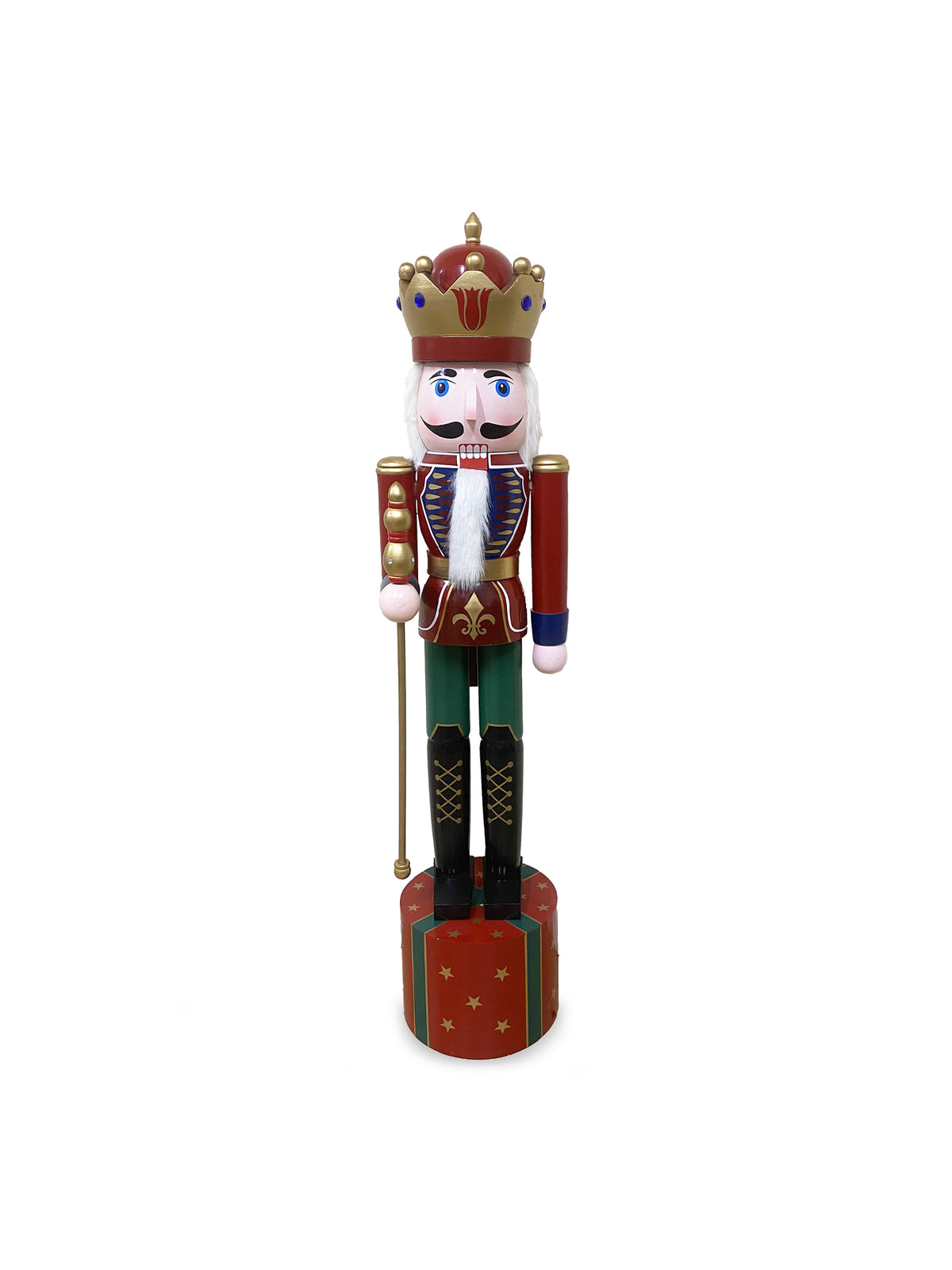 Extra Large Wooden Nutcracker On Gift Plinth