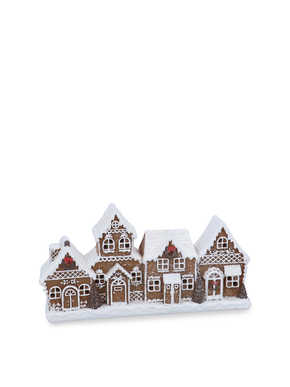 Iced LED Gingerbread Village Christmas Frieze