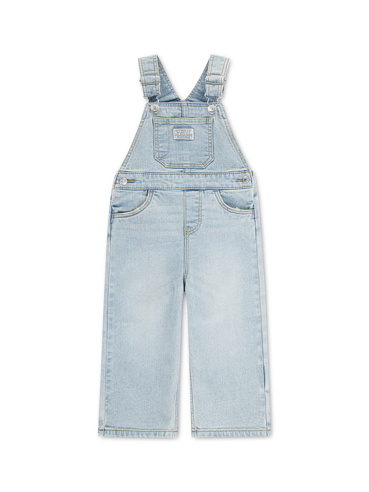Kids' Baggy Cotton Blend Dungarees