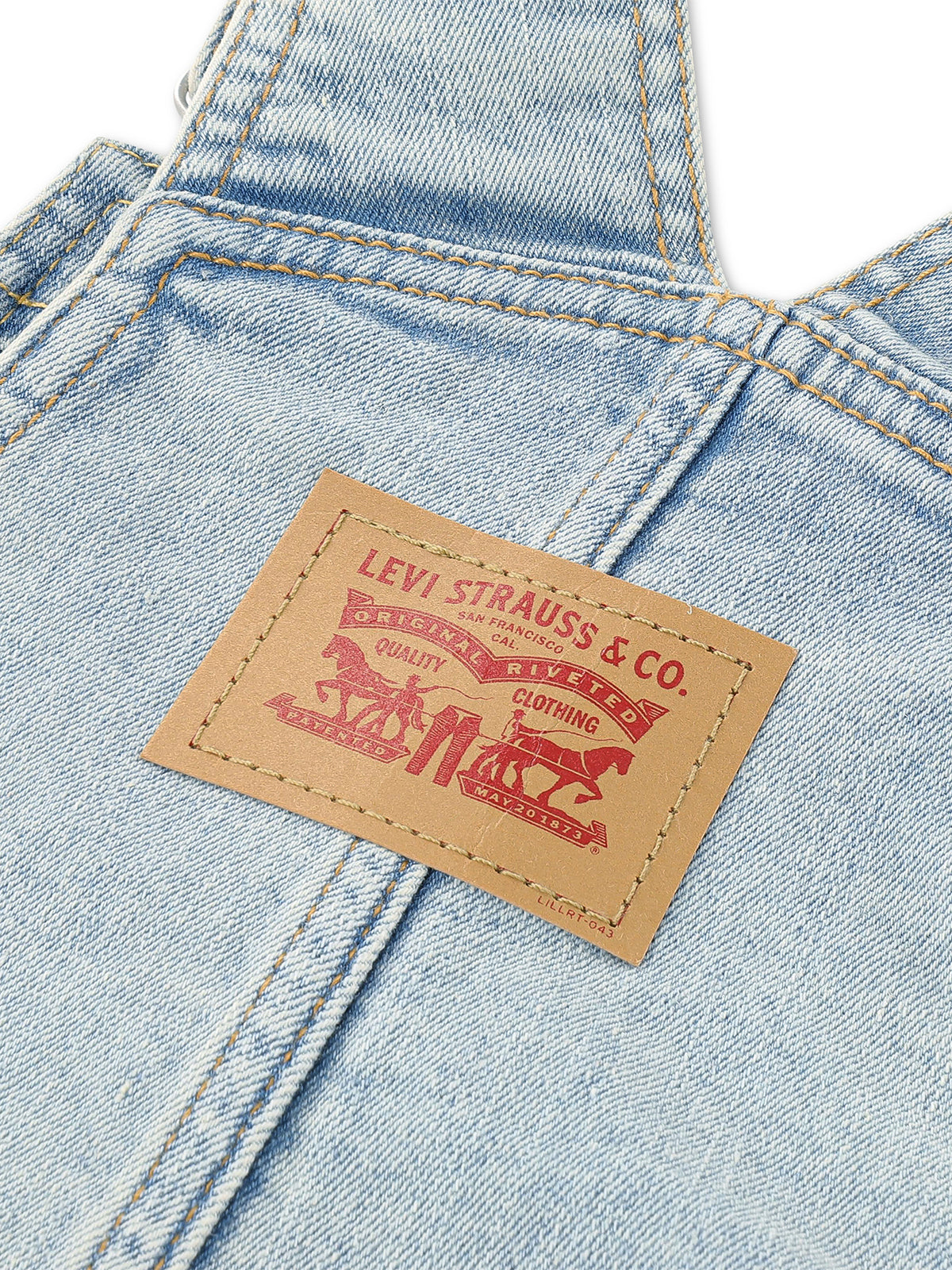 Kids' Baggy Cotton Blend Dungarees