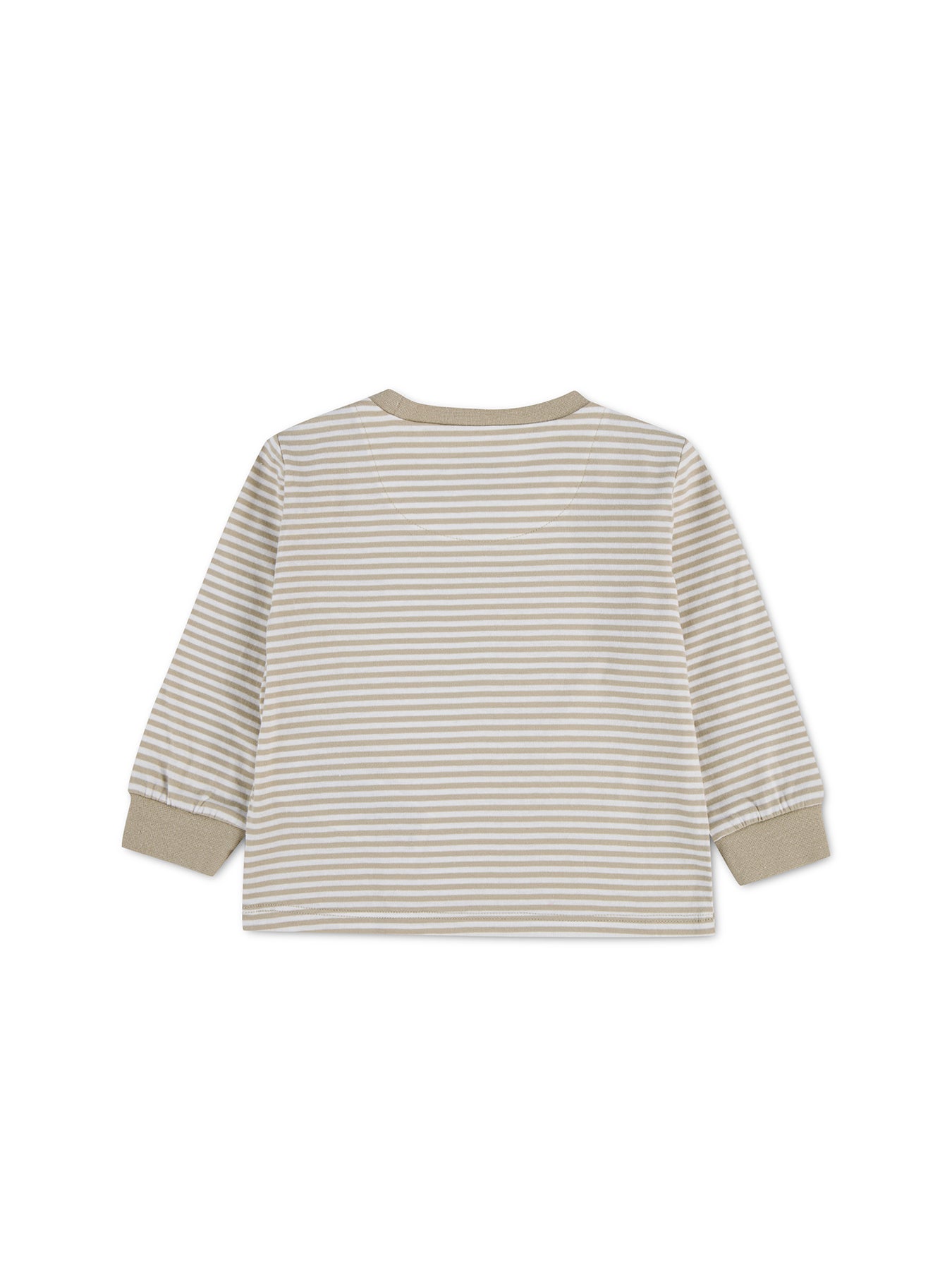 Baby Levi's Striped Long Sleeve T-Shirt Tan