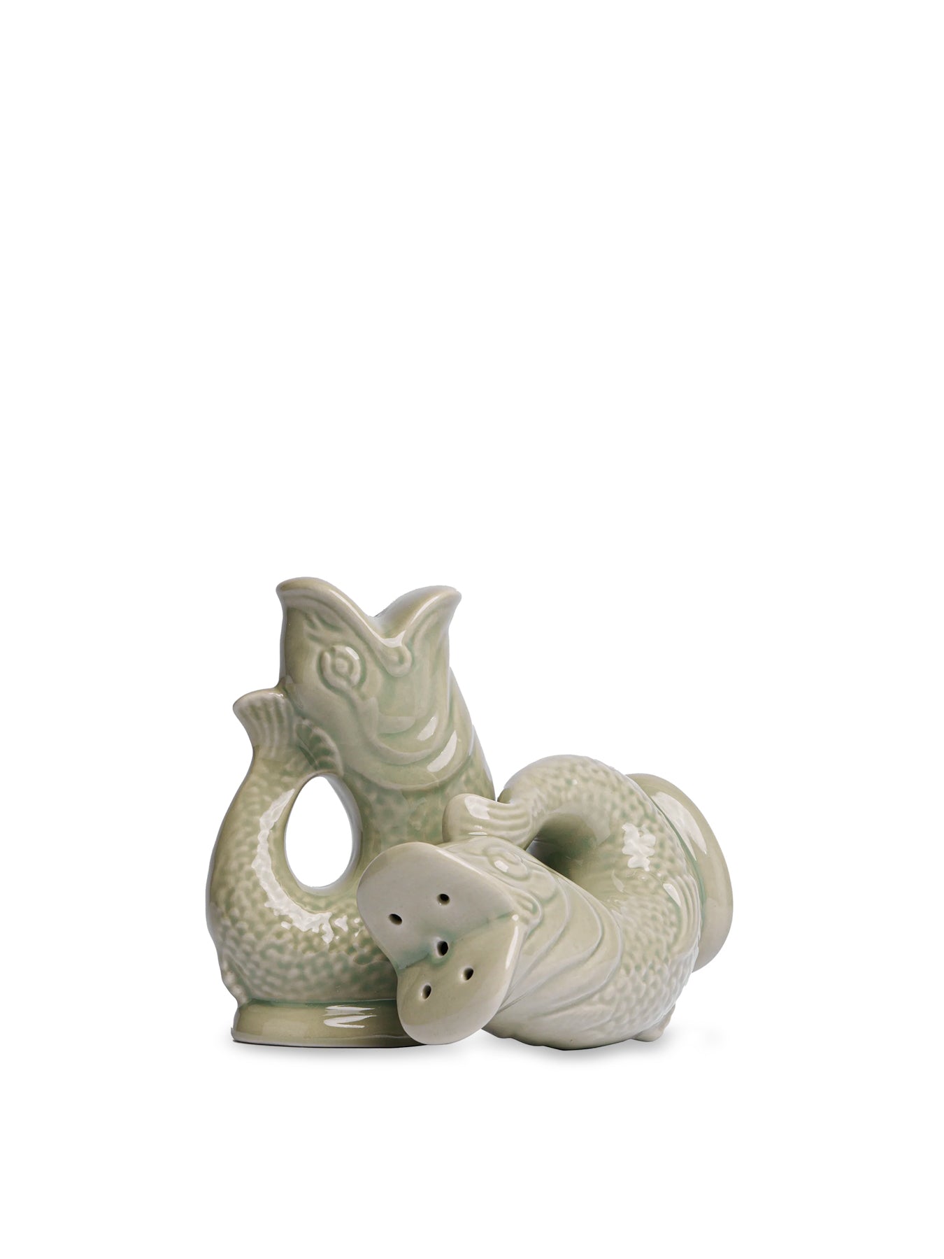 Gluggle Jug Salt & Pepper Shakers Sage
