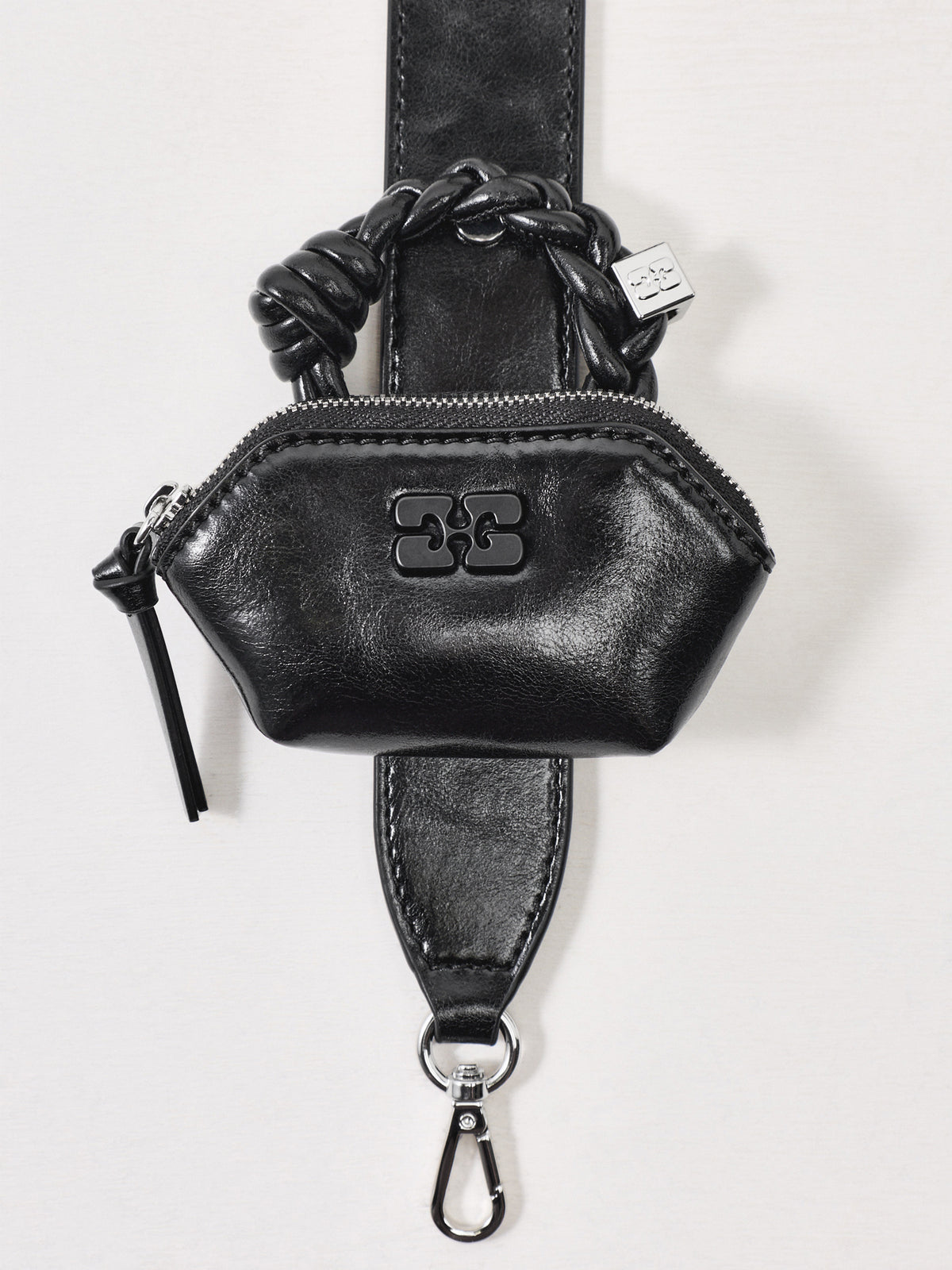 Recycled Leather Blend Bou East/West Box Shoulder Bag