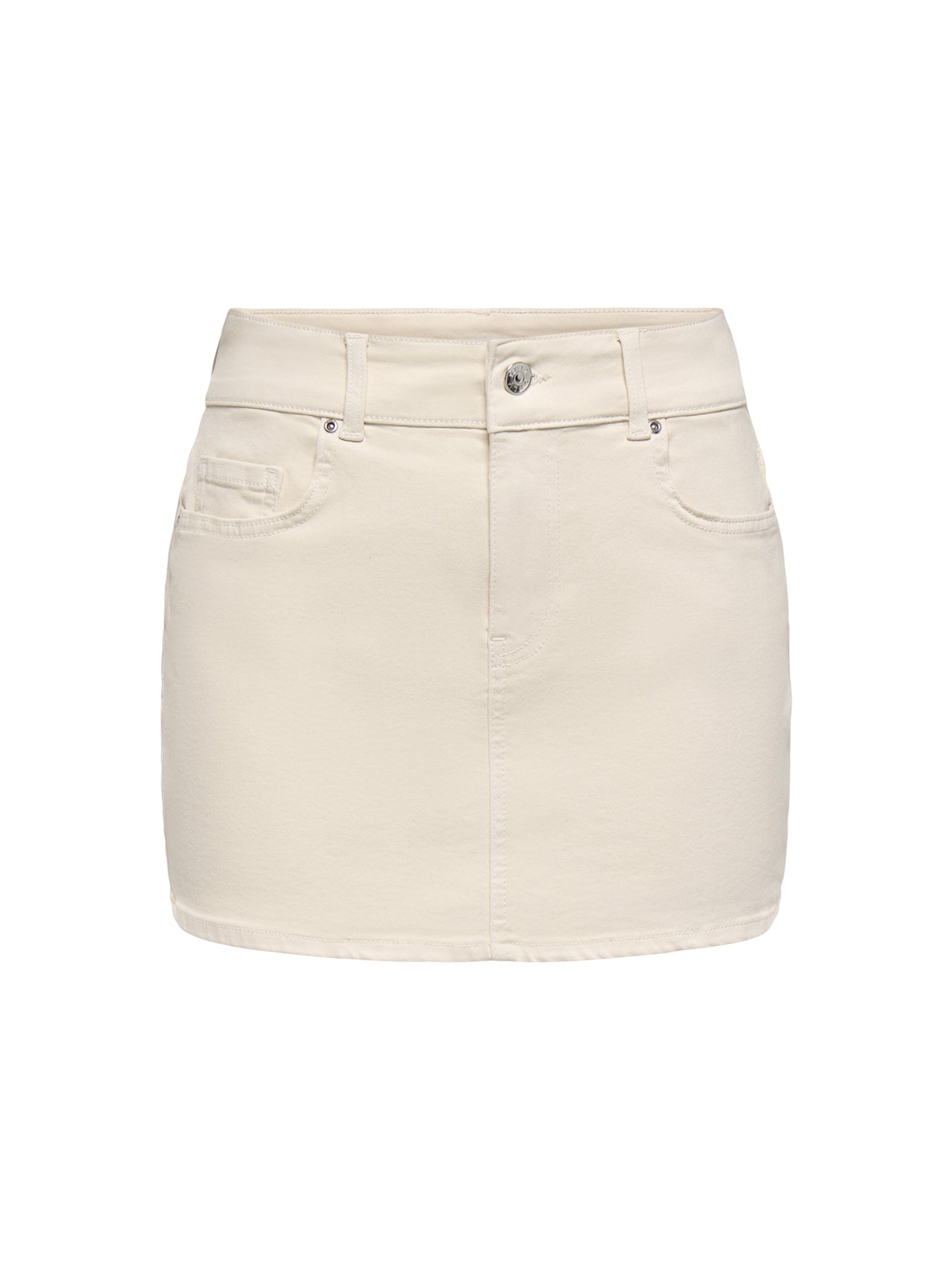 Lola Denim Mini Skirt Cream