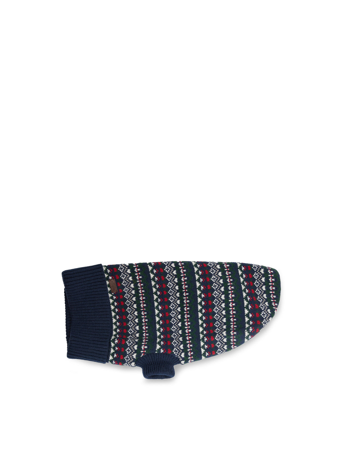 Marlow Fairisle Dog Jumper Festive Navy