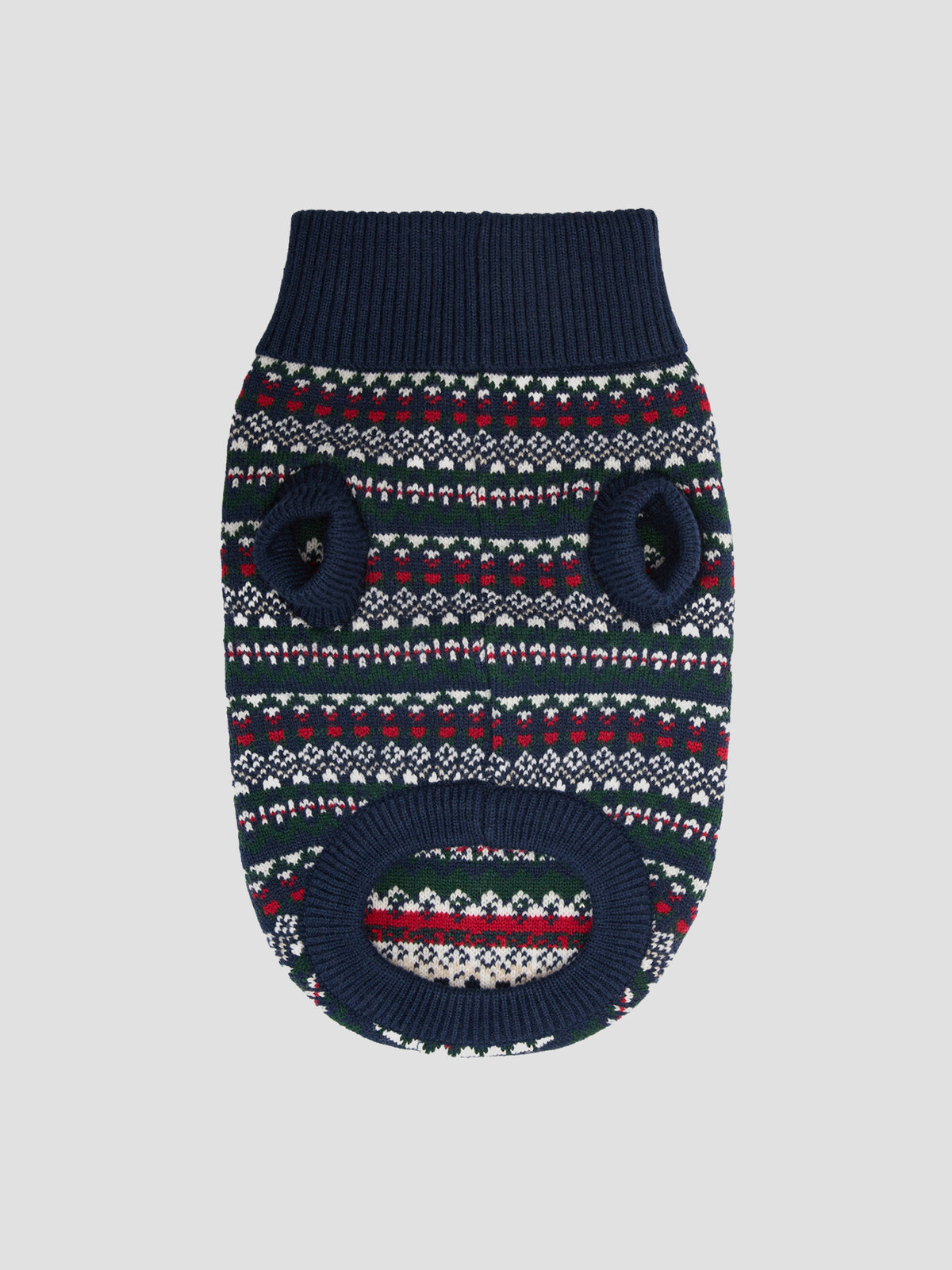 Marlow Fairisle Dog Jumper Festive Navy