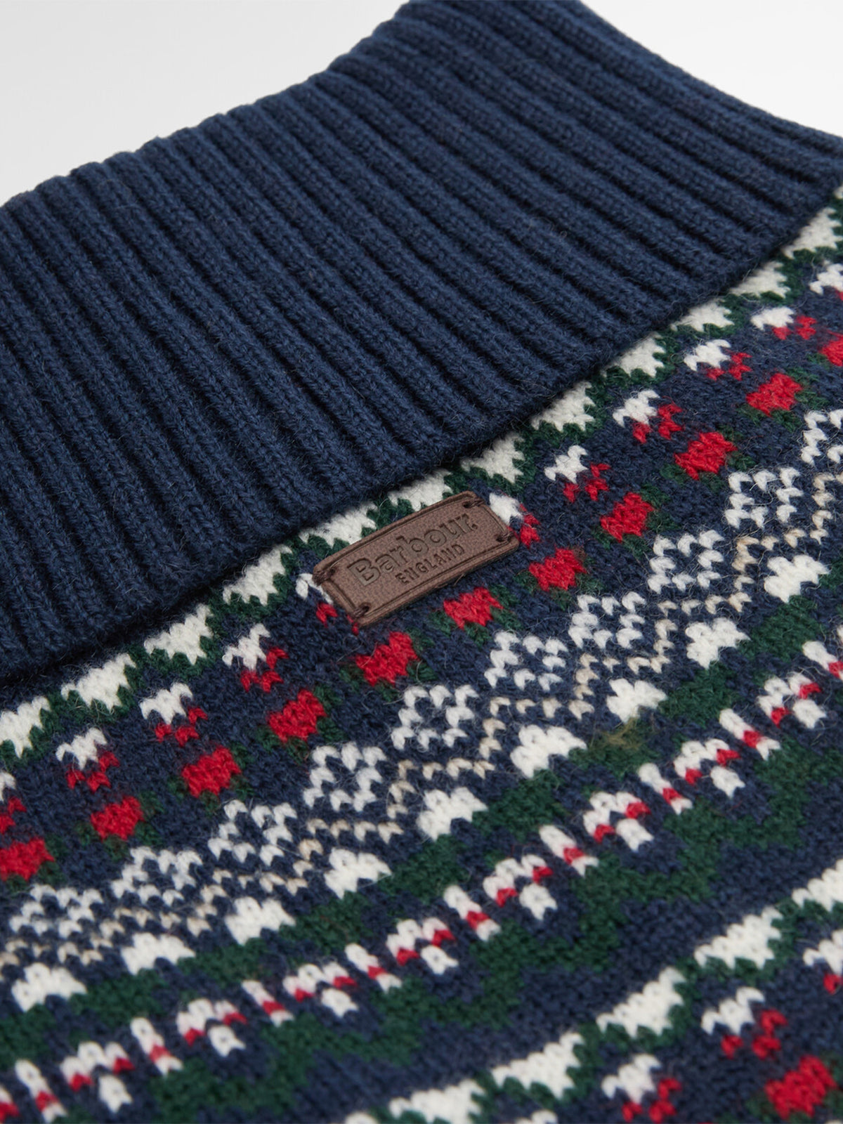 Marlow Fairisle Dog Jumper Festive Navy