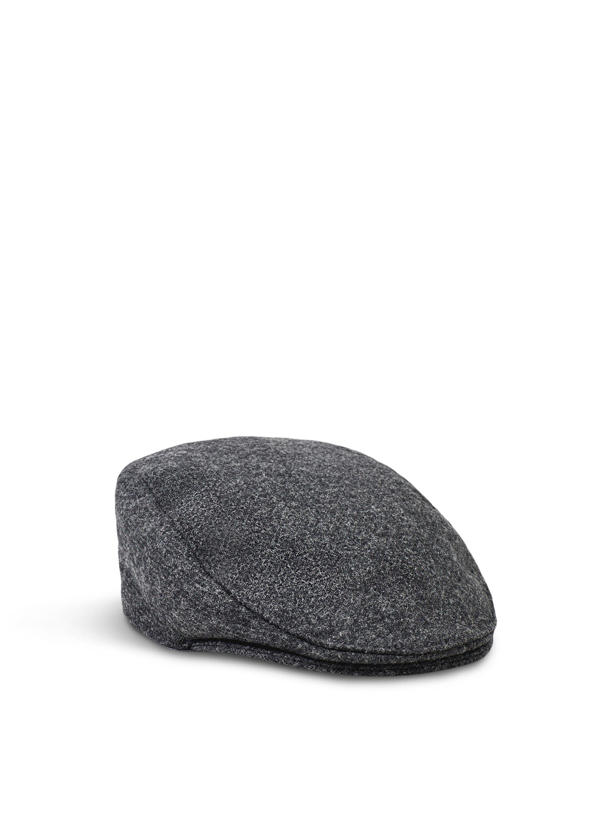 Wool Fenworthy Flat Cap - Charcoal