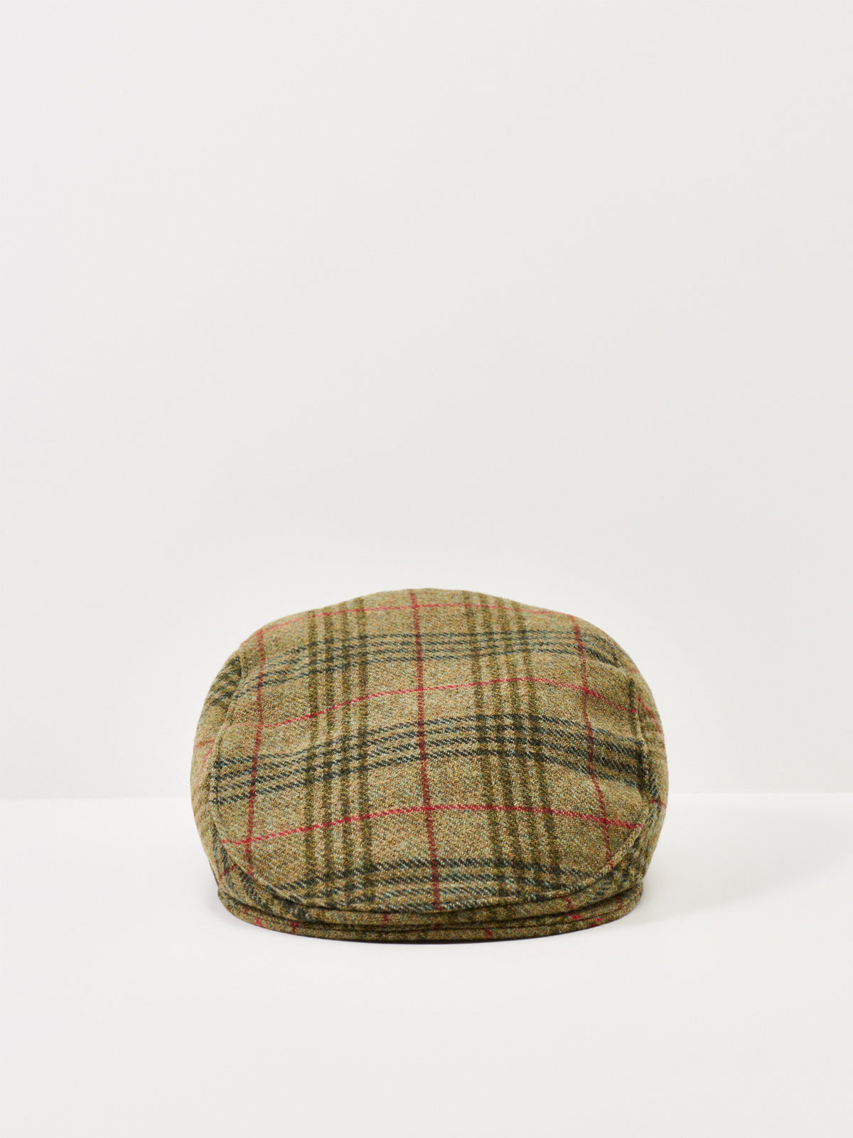 Wool Fonthill Check Tweed Flat Cap - Sage