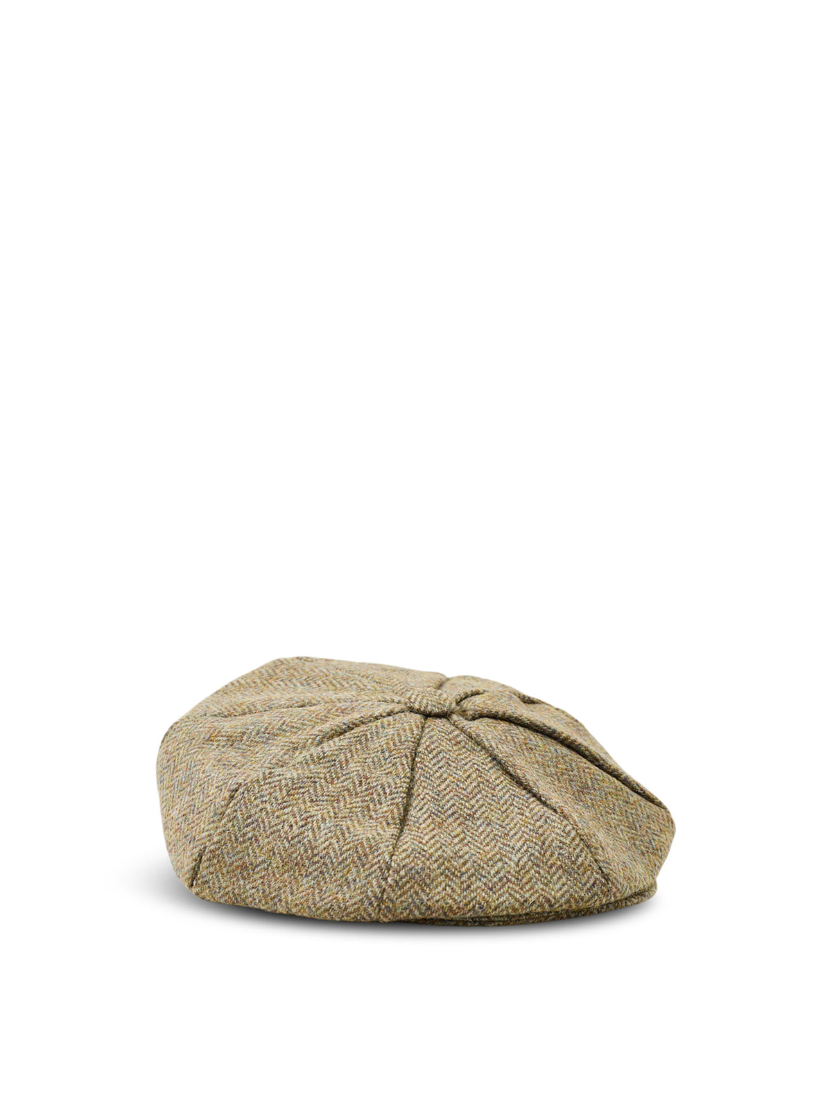 Wool Durleigh 8-Piece Herringbone Flat Cap - Spruce