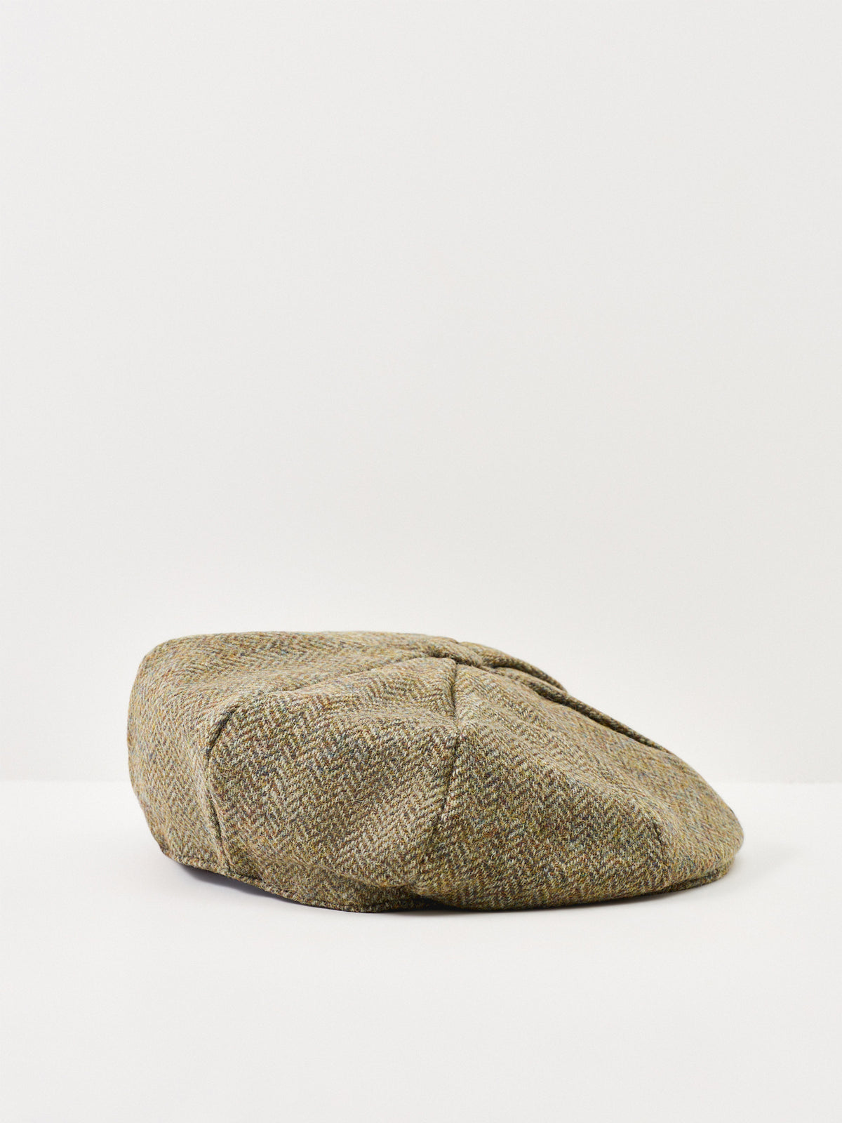 Wool Durleigh 8-Piece Herringbone Flat Cap - Spruce