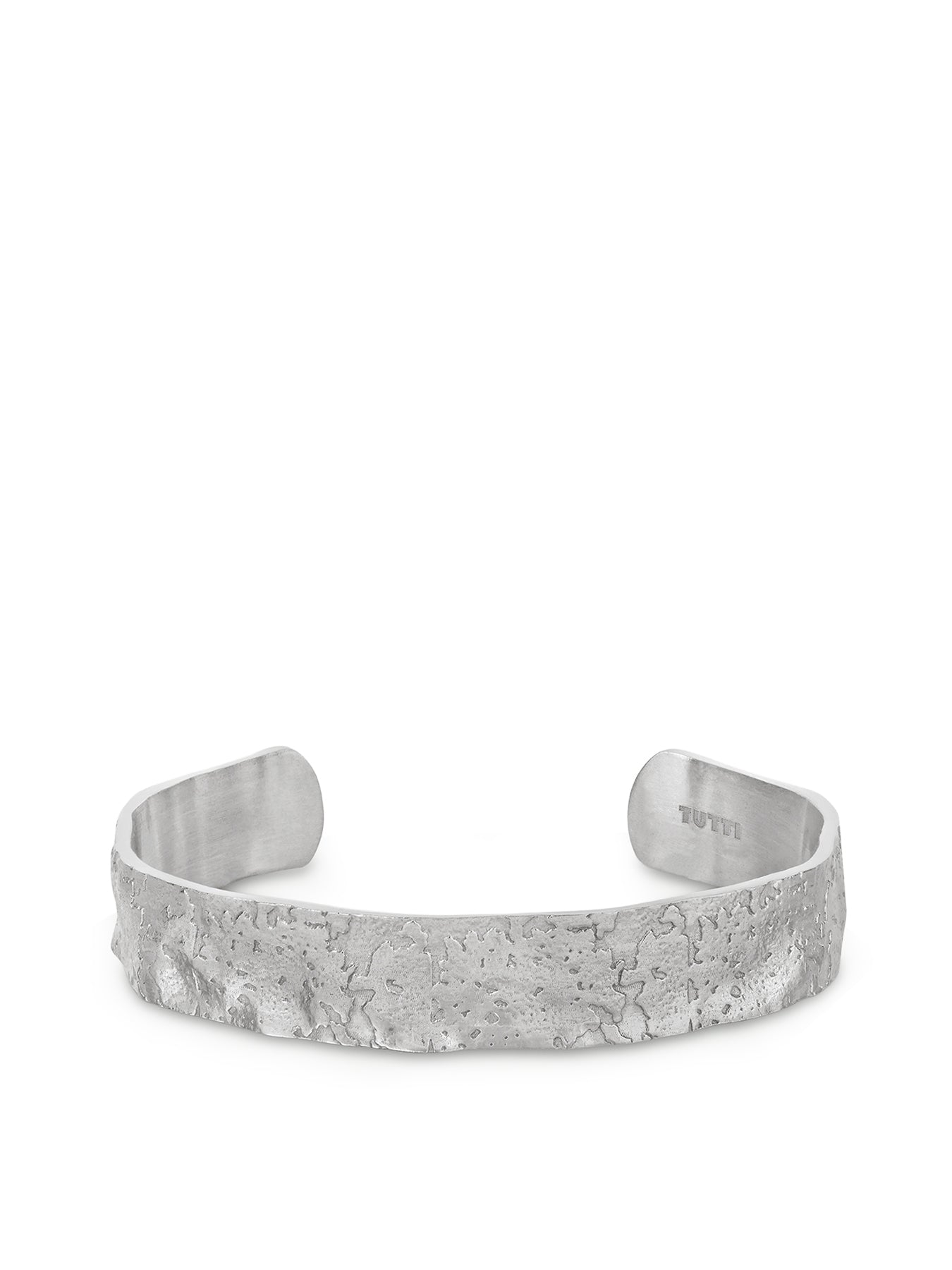 Silver-Plated Textured Bangle