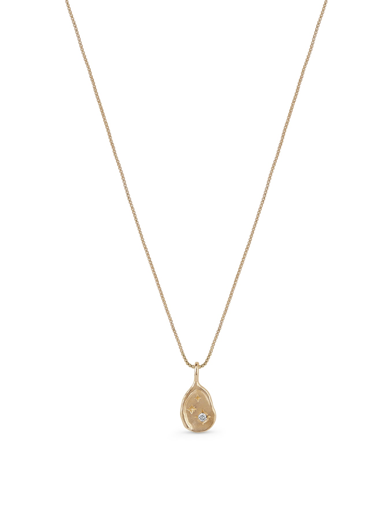 Star Disc Pendant Necklace