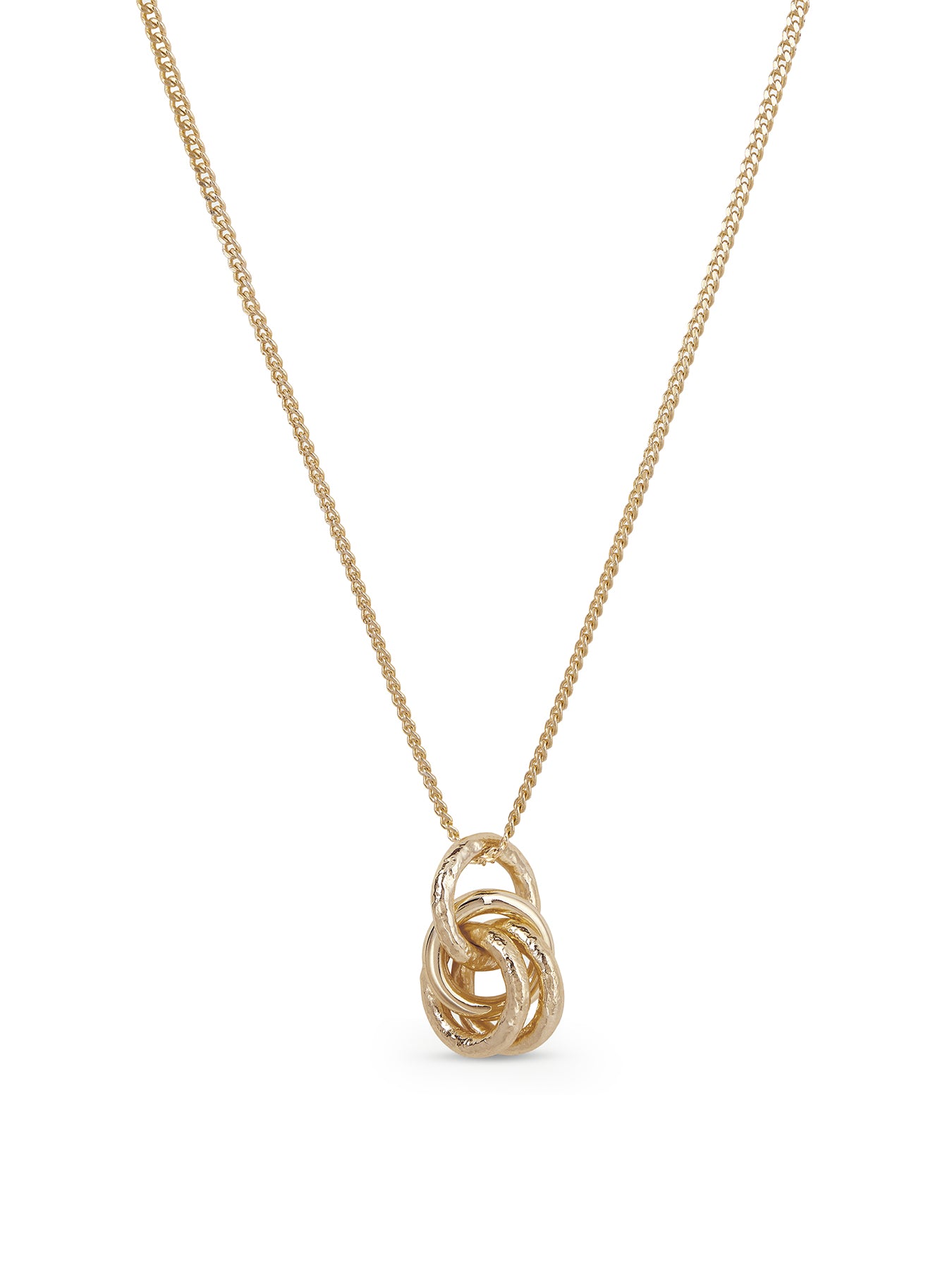 Multi Interlocked Pendant Necklace