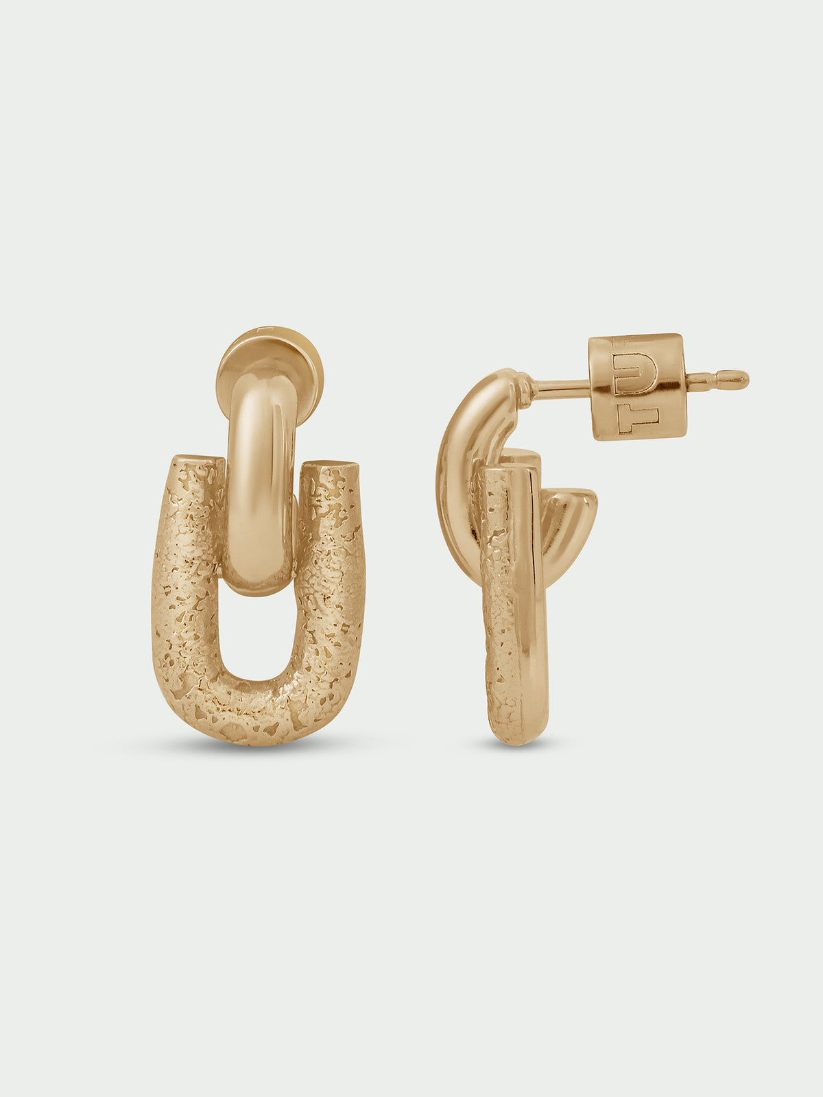 Moveable Link Stud Earrings