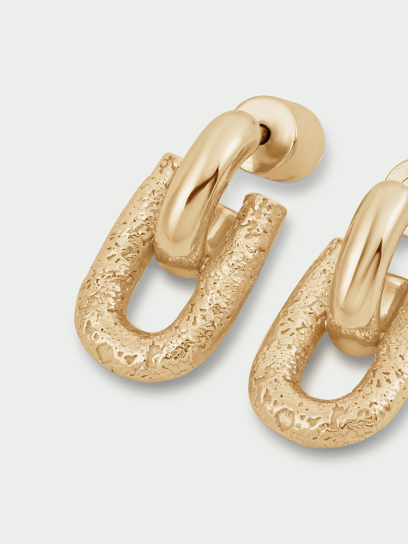 Moveable Link Stud Earrings