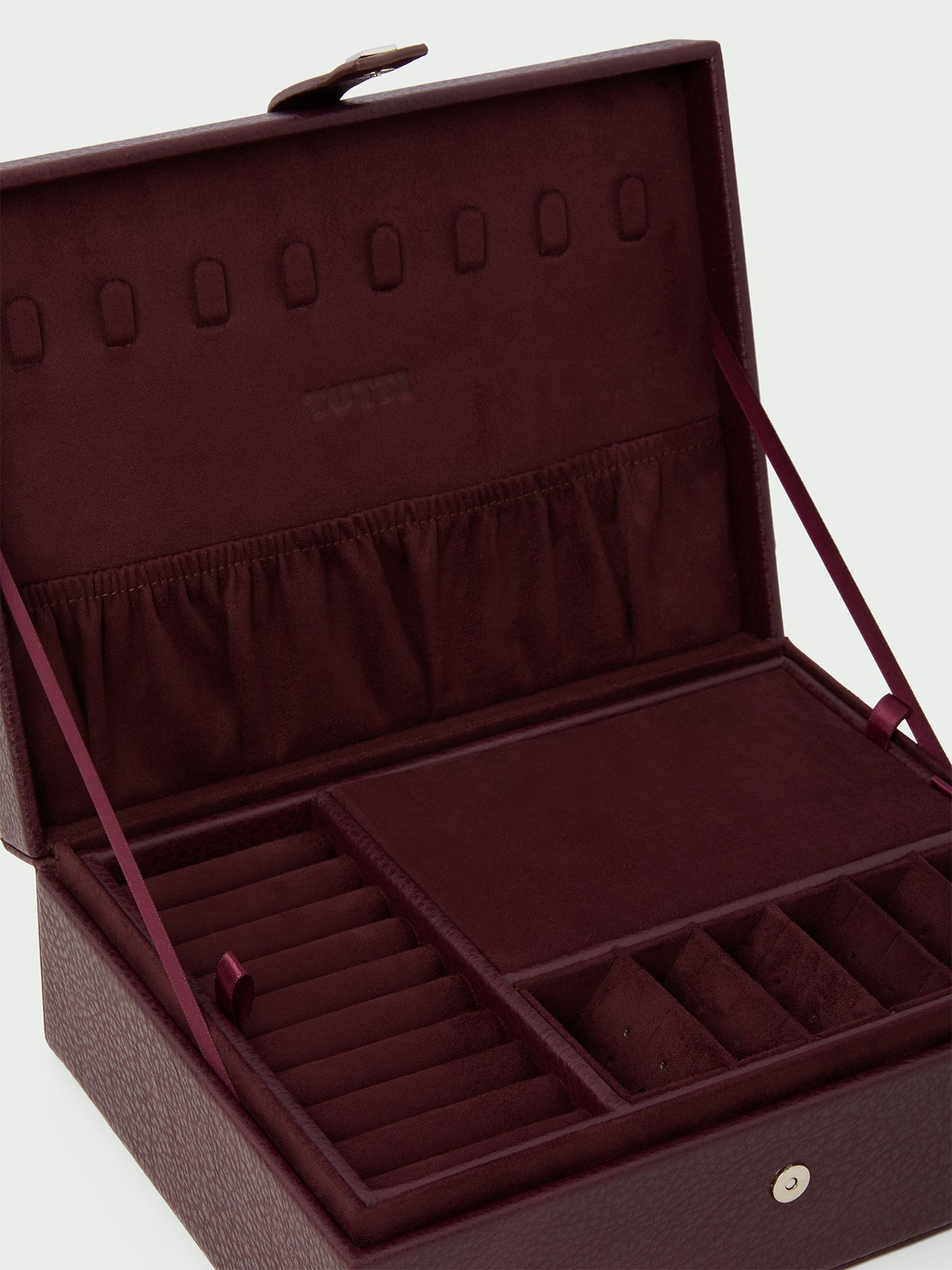 Serenity Large Jewellery Box - Burgundy