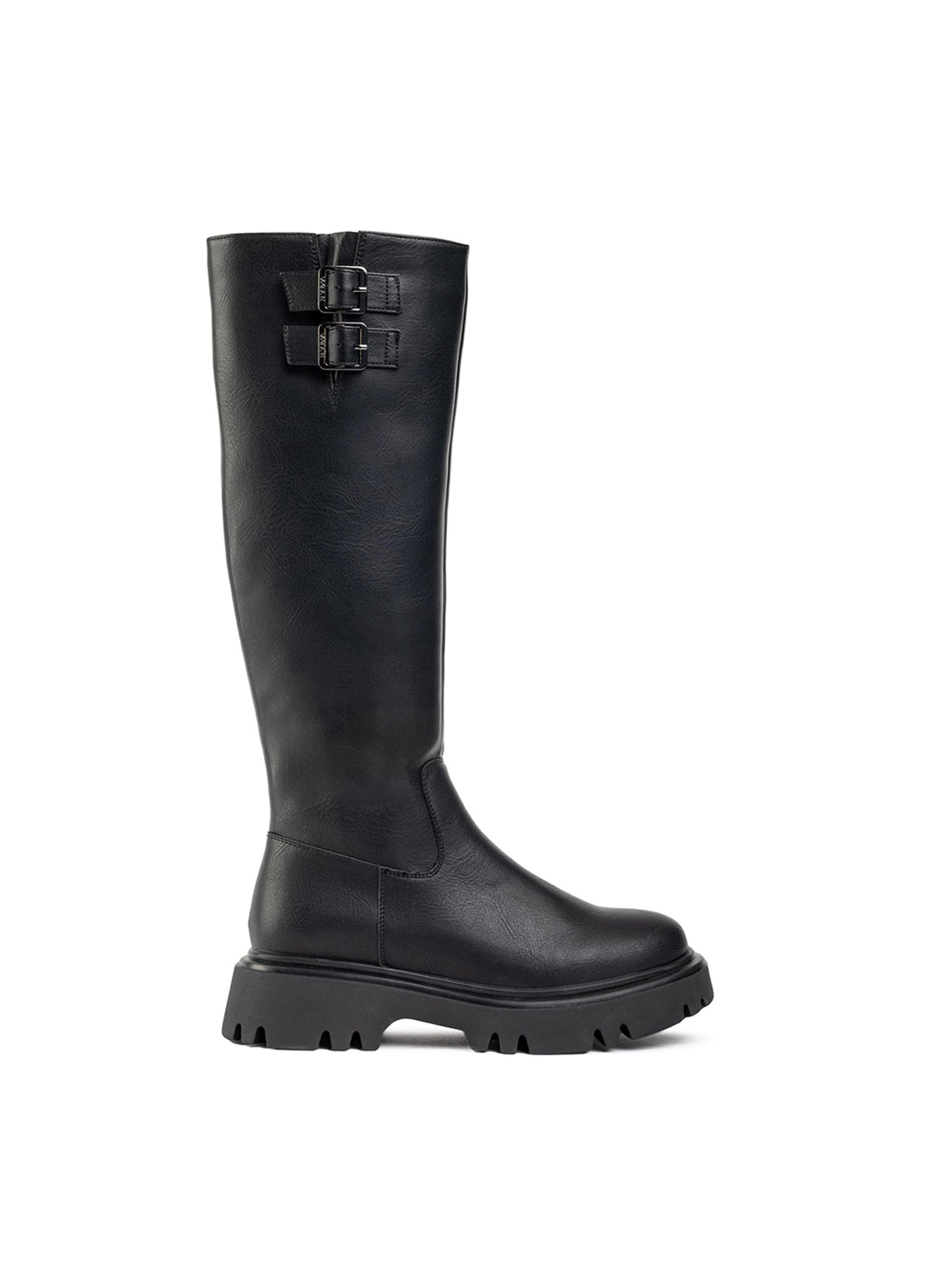 Bram Vegan Knee-High Boots Black