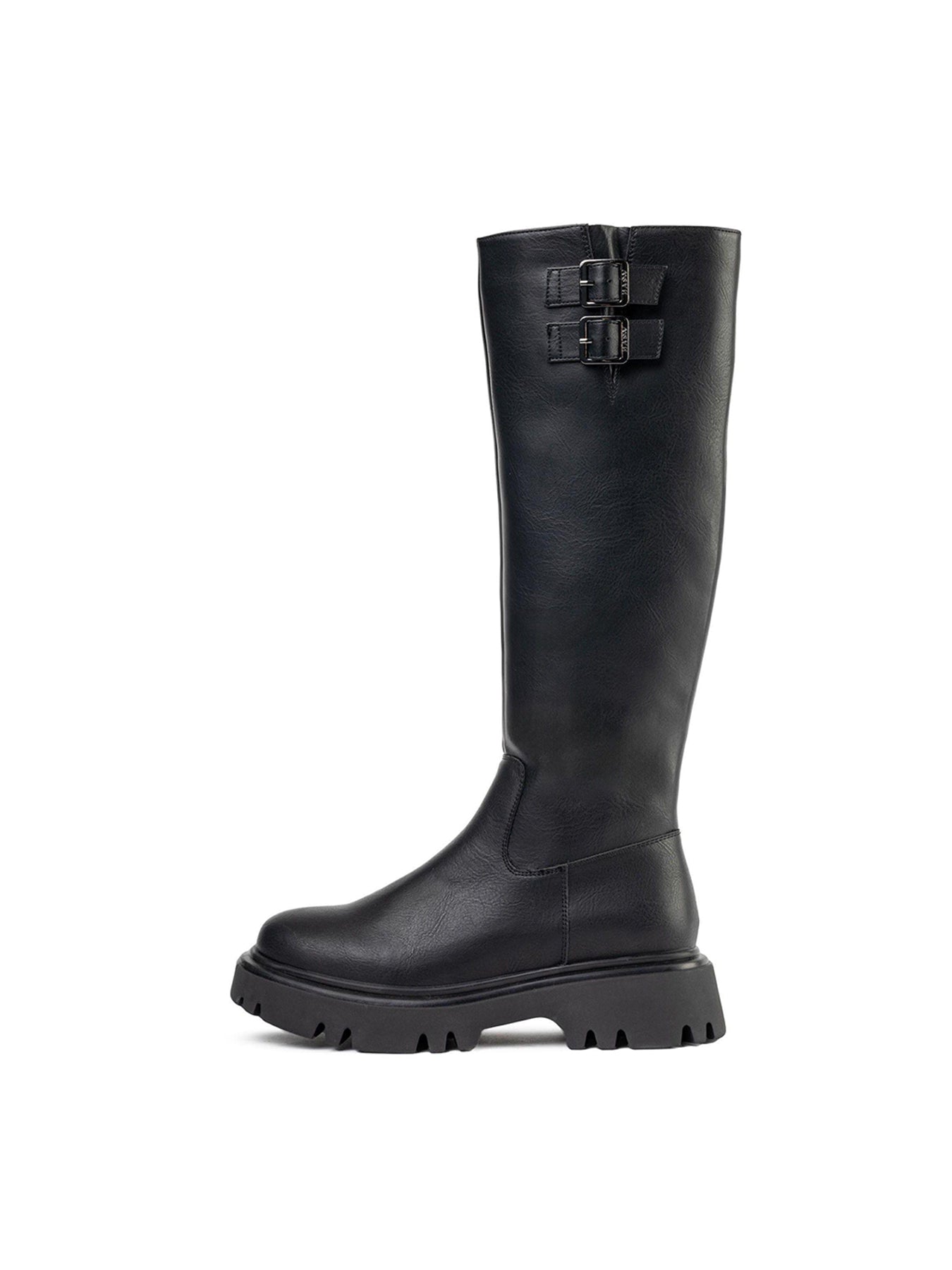 Bram Vegan Knee-High Boots Black