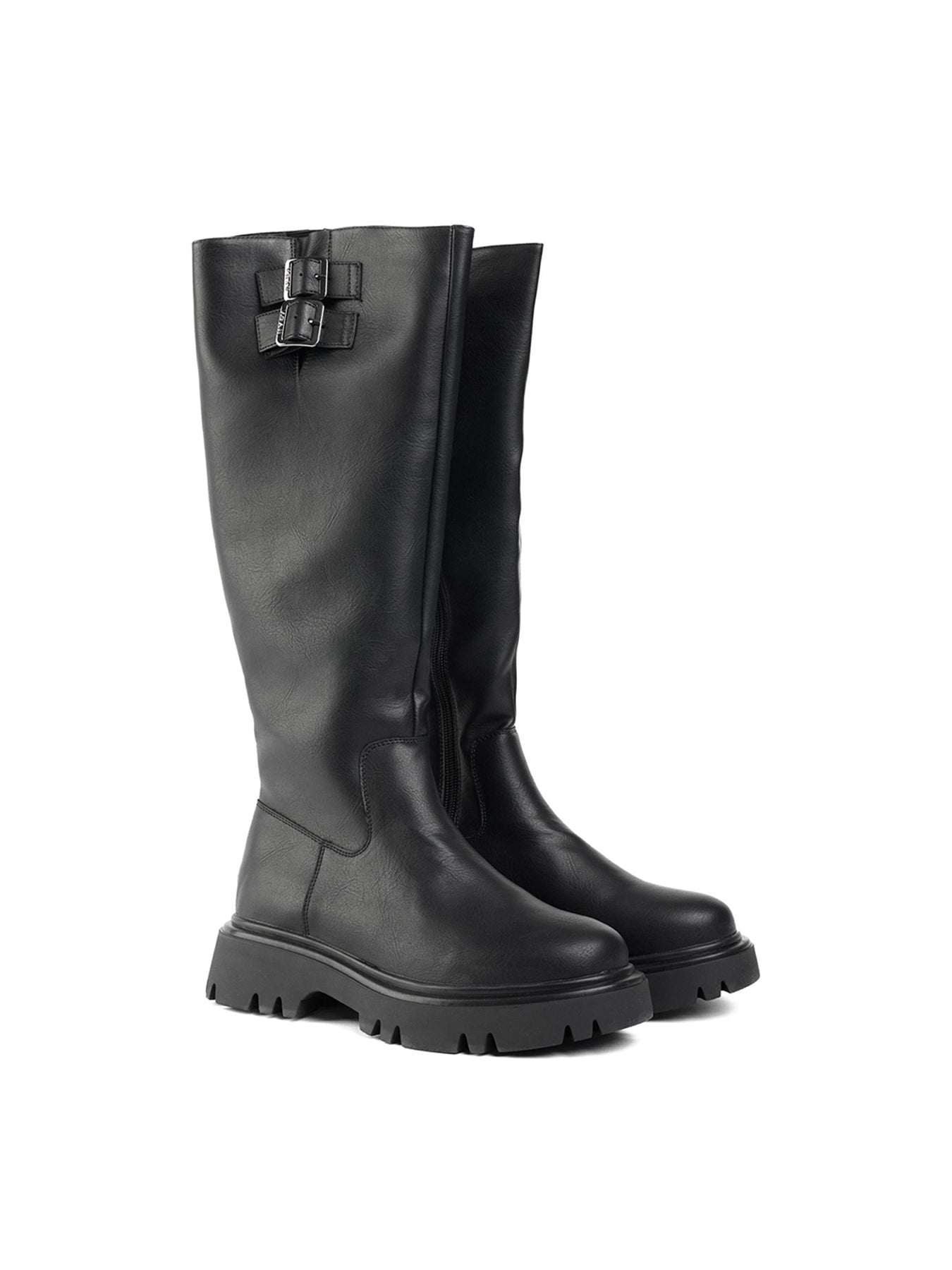 Bram Vegan Knee-High Boots Black
