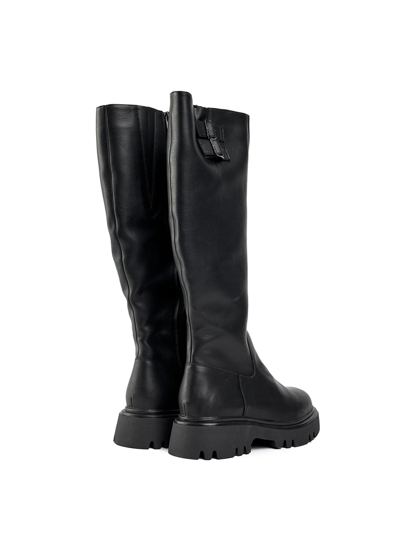 Bram Vegan Knee-High Boots Black